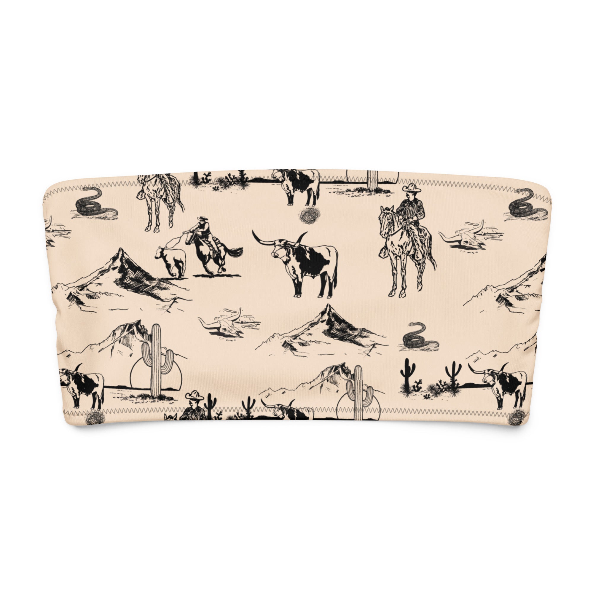 Baha Ranch YEEHAW Cowboy Ranch Recycled bandeau bikini top by Baha Ranch Western Wear - product image 2