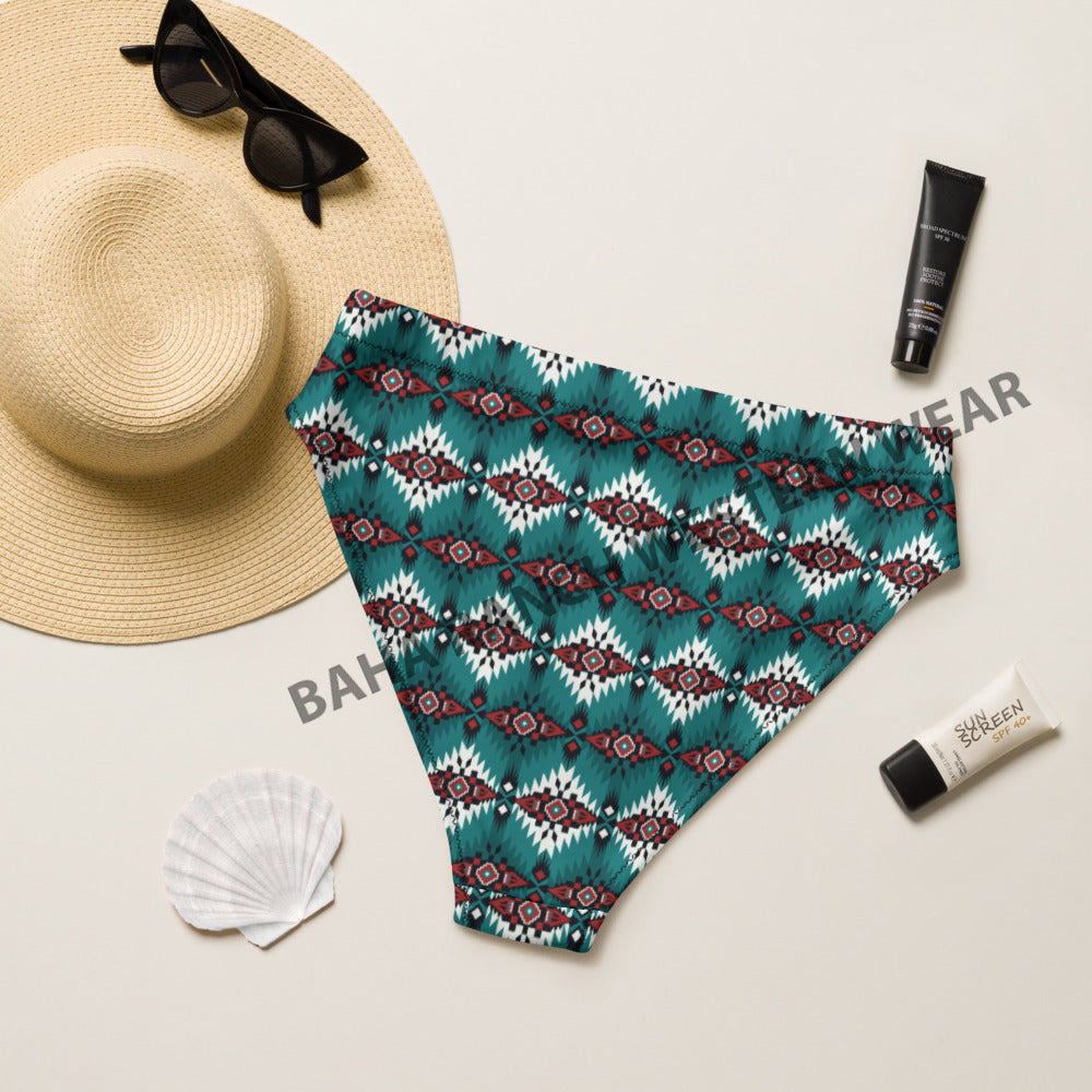 Baha Ranch Yeehaw Teal Burgandy Bikini Bottom by Baha Ranch Western Wear - product image 2