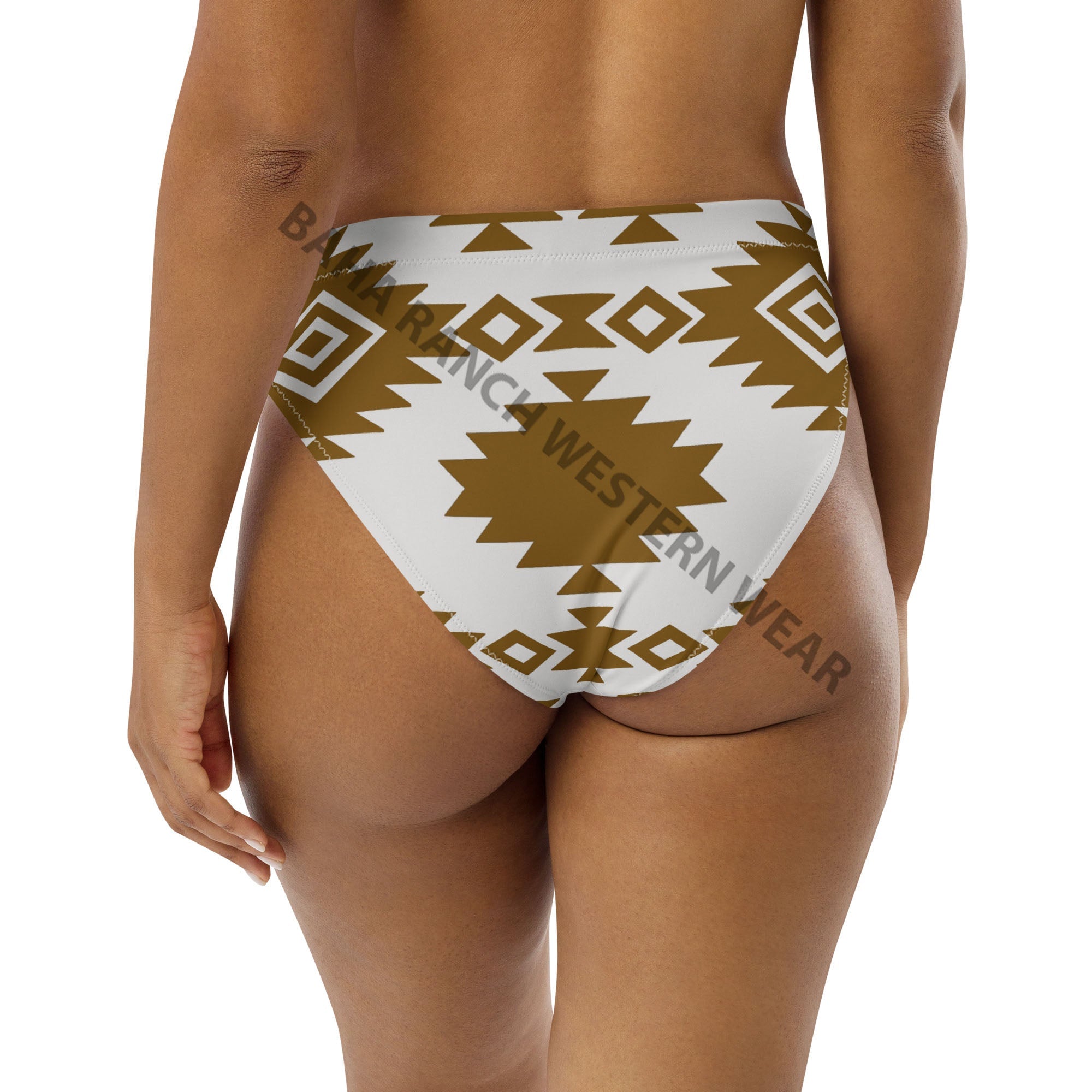 Baha Ranch Yeehaw Bold Brown Aztec Bikini Bottom by Baha Ranch Western Wear - product image 4