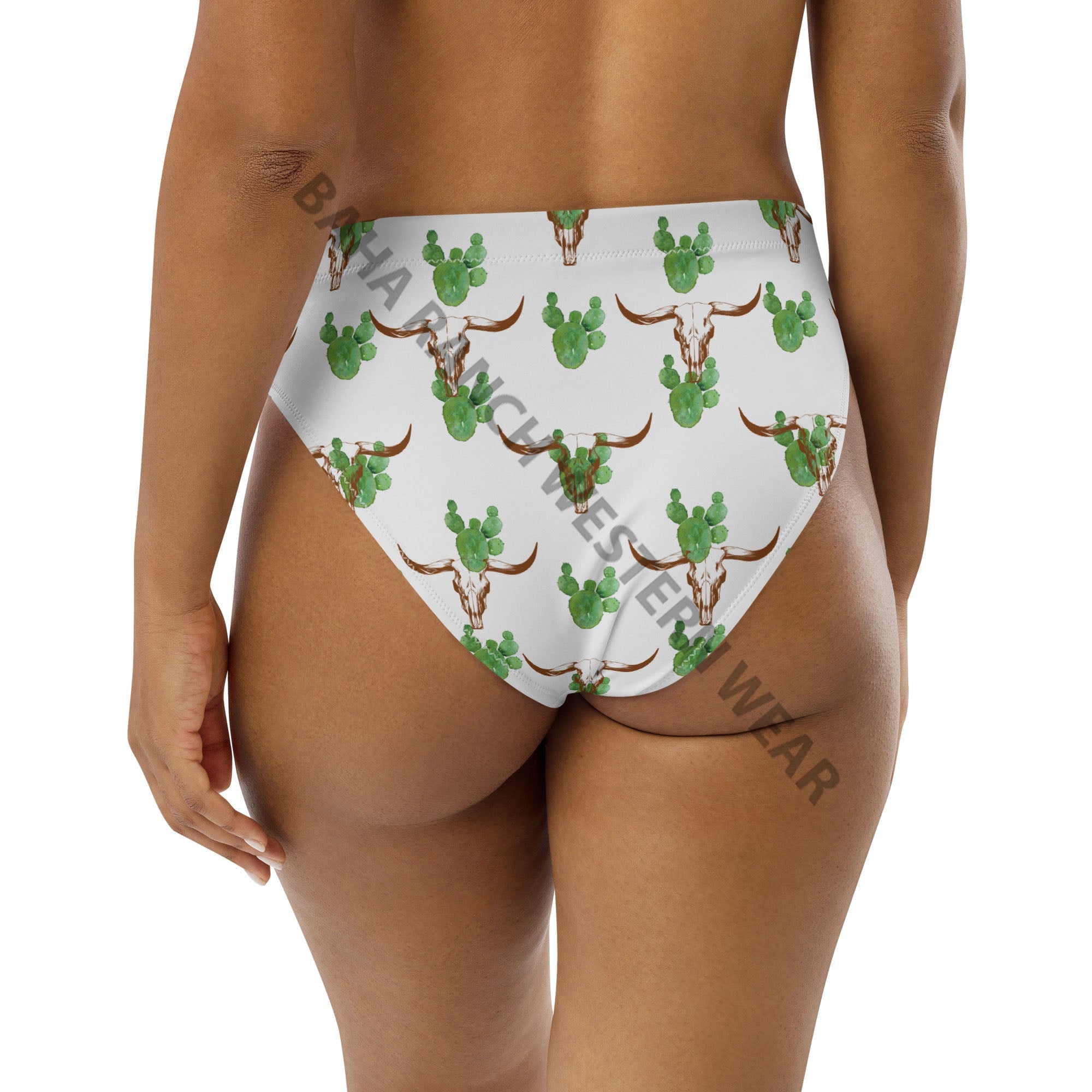 Yeehaw Cactus Bullhead Bikini Bottom by Baha Ranch Western Wear - product image 6