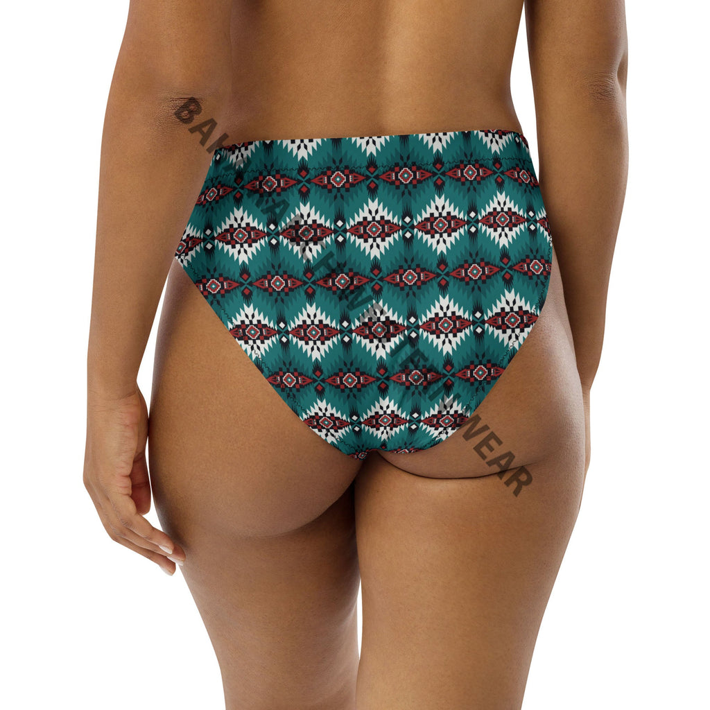 Baha Ranch Yeehaw Teal Burgandy Bikini Bottom by Baha Ranch Western Wear - product image 4