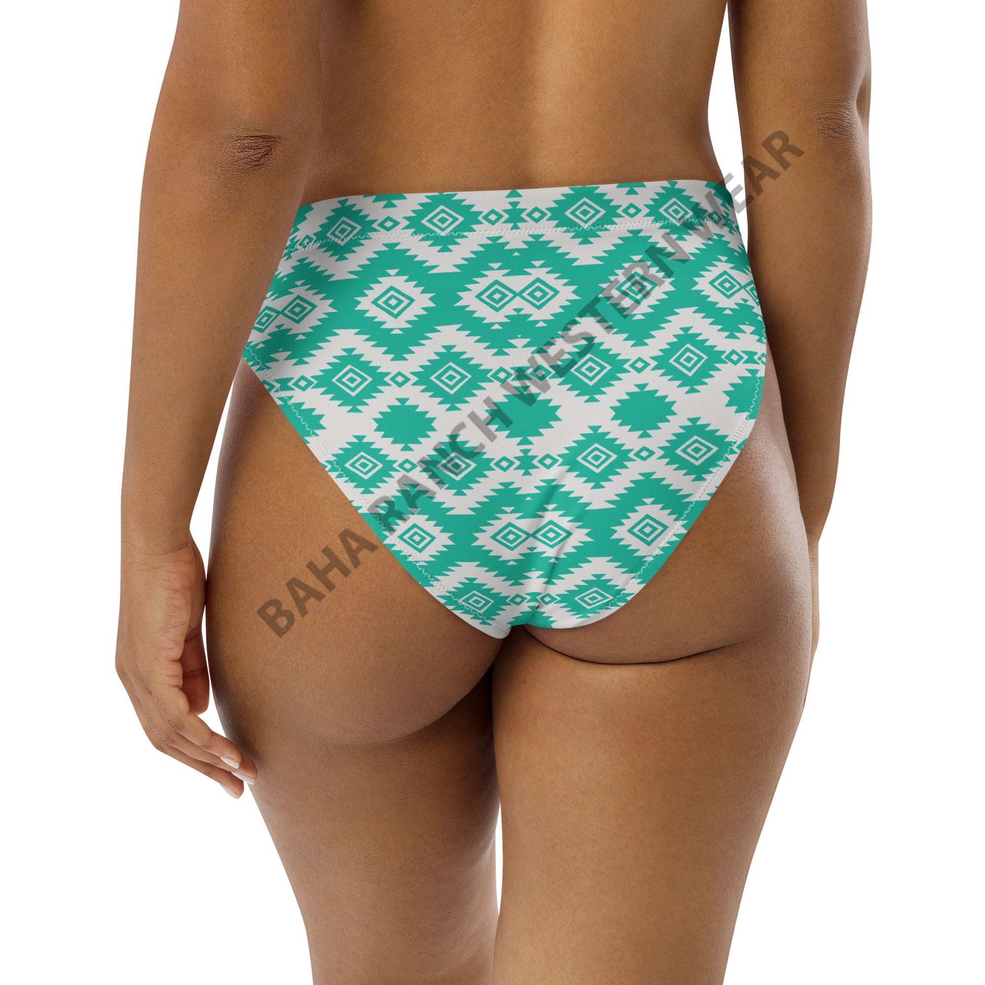Baha Ranch Yeehaw Turquoise Aztec Bikini Bottom by Baha Ranch Western Wear - product image 4