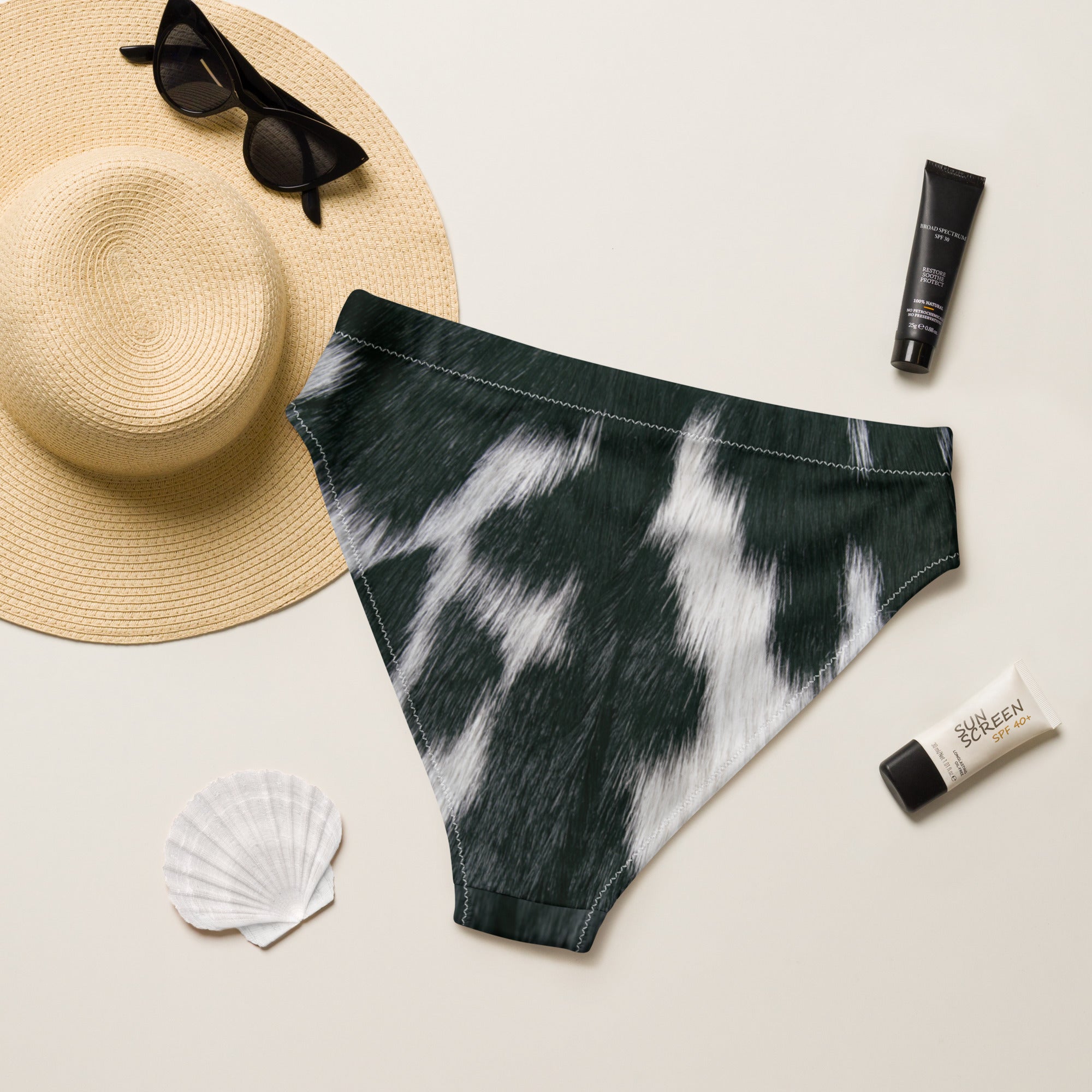 Baha Ranch Yeehaw Cow Print Bikini Bottom by Baha Ranch Western Wear - product image 2