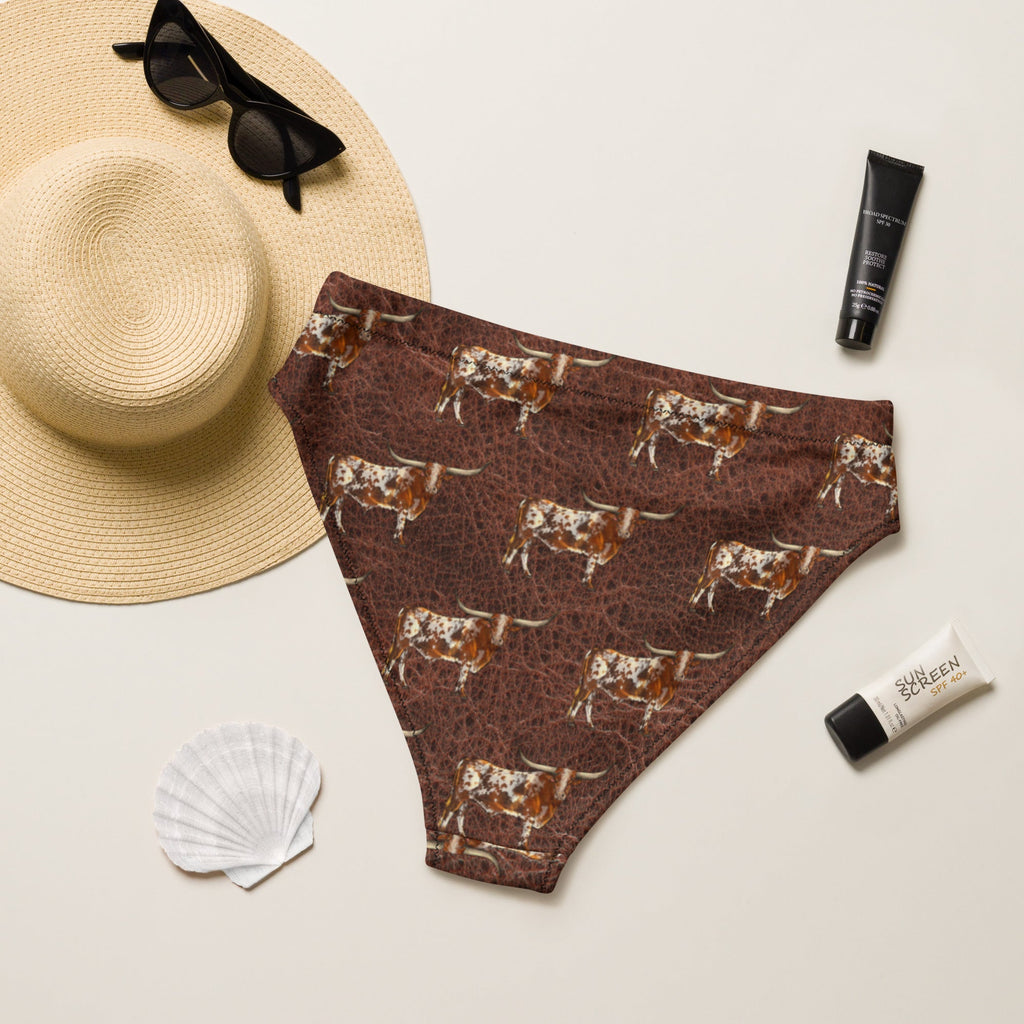 Baha Ranch Yeehaw Leather & Longhorns Bikini Bottom by Baha Ranch Western Wear - product image 2