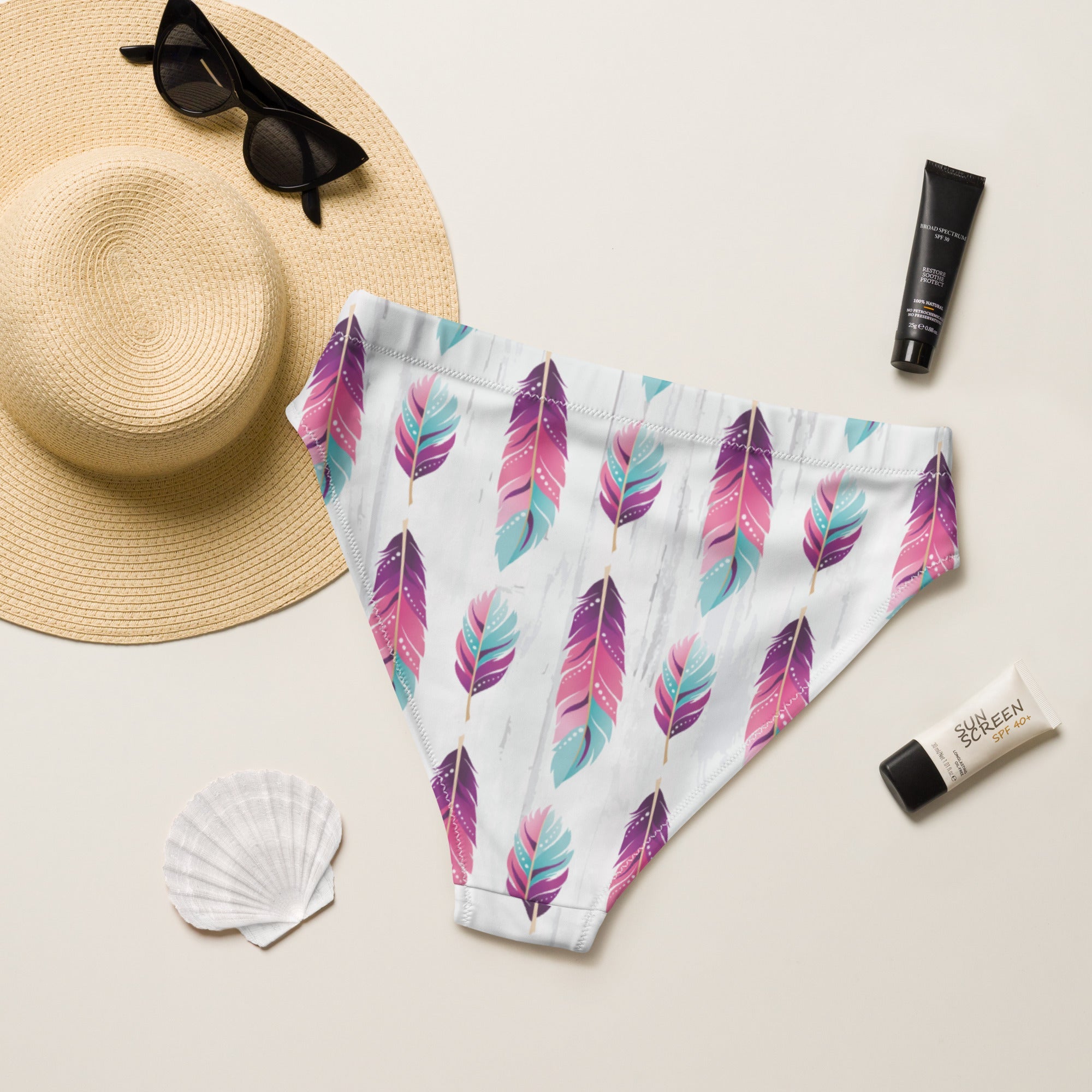 Baha Ranch Yeehaw Boho Feather Bikini Bottom by Baha Ranch Western Wear - product image 2