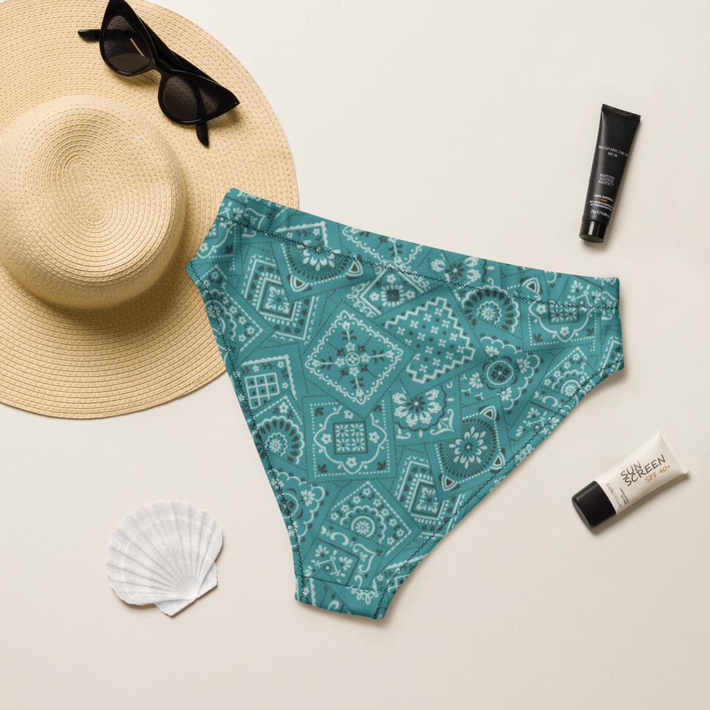 Turquoise Bandana Print Bikini Bottom by Baha Ranch Western Wear - product image 2