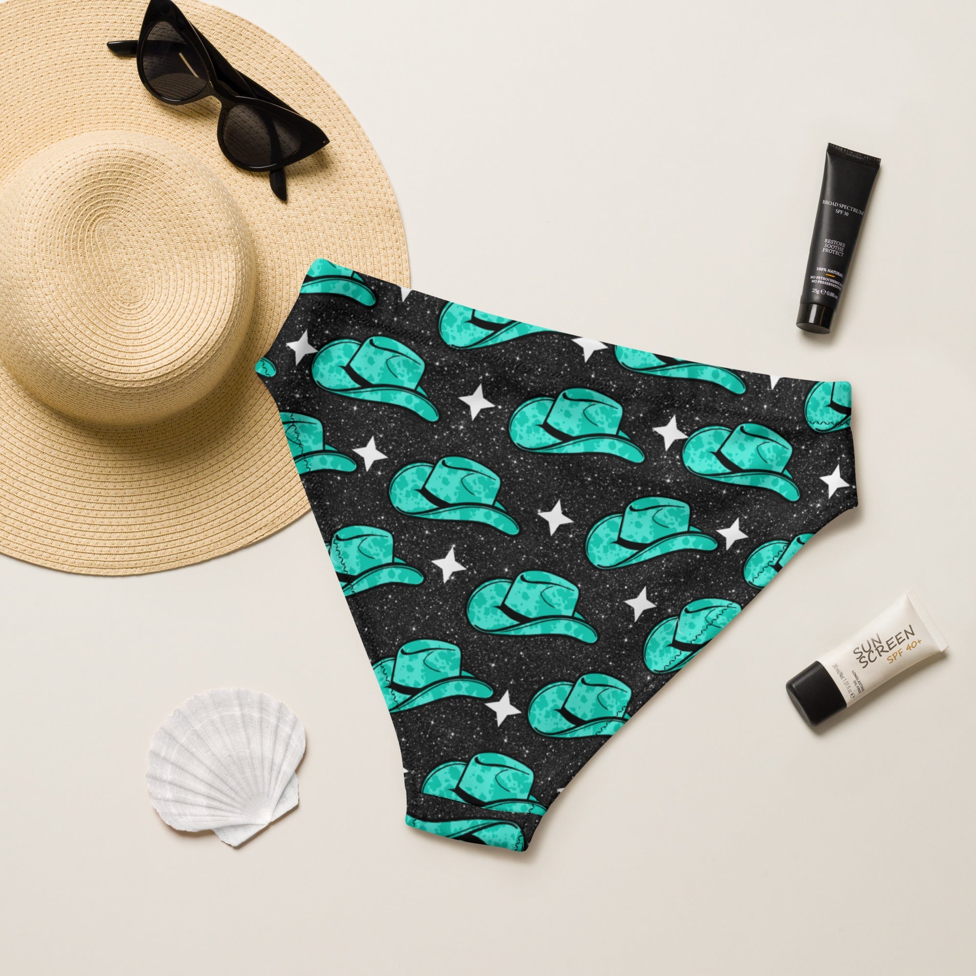 Baha Ranch Yeehaw Turquoise Hat Bikini Bottom by Baha Ranch Western Wear - product image 6