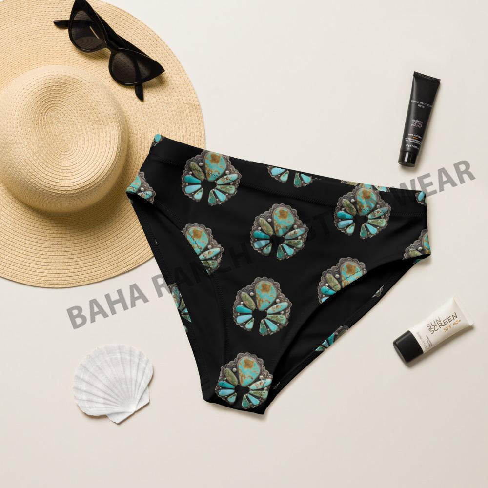 Yeehaw Black Naja Bikini Bottom by Baha Ranch Western Wear