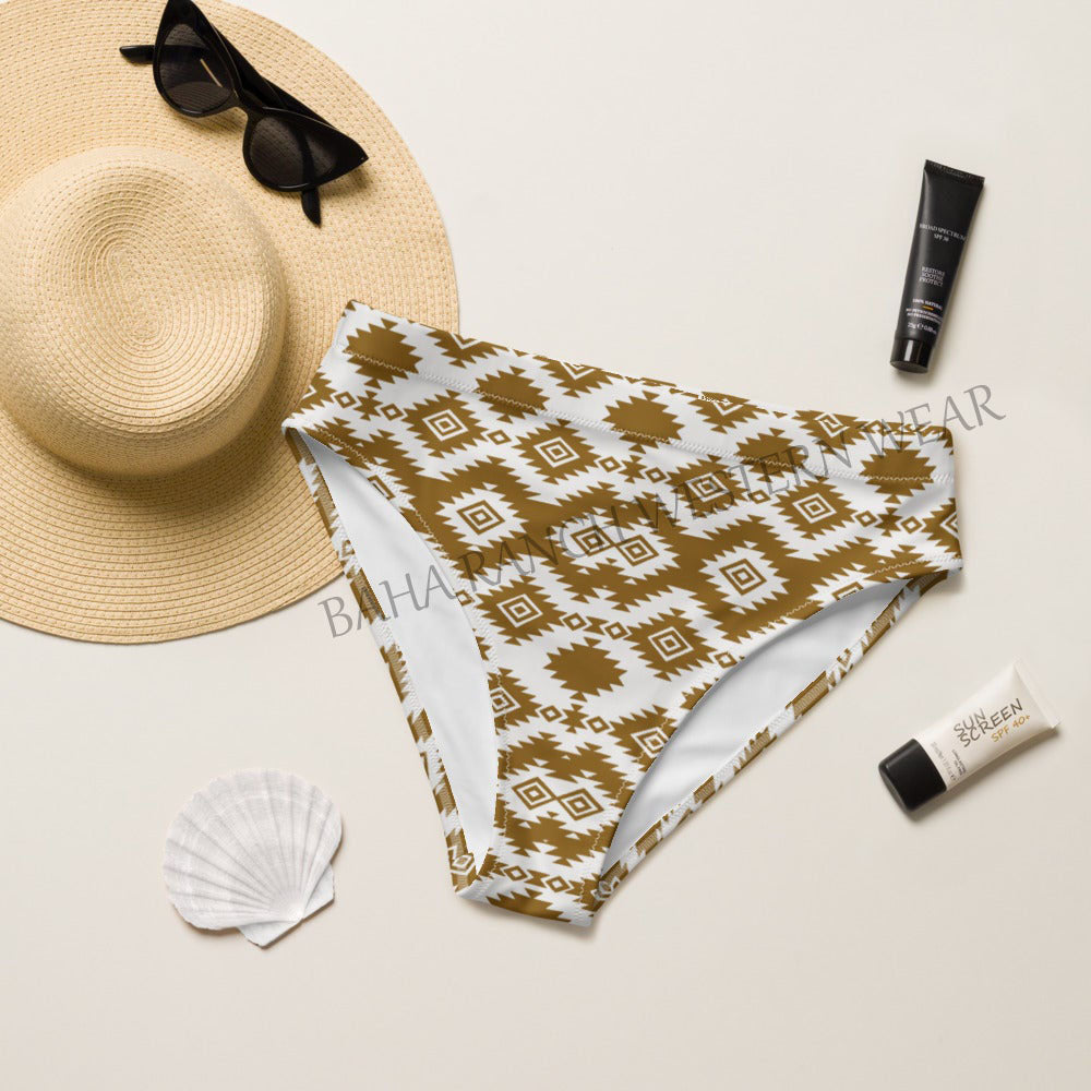 Baha Ranch Yeehaw Brown Aztec Bikini Bottom by Baha Ranch Western Wear
