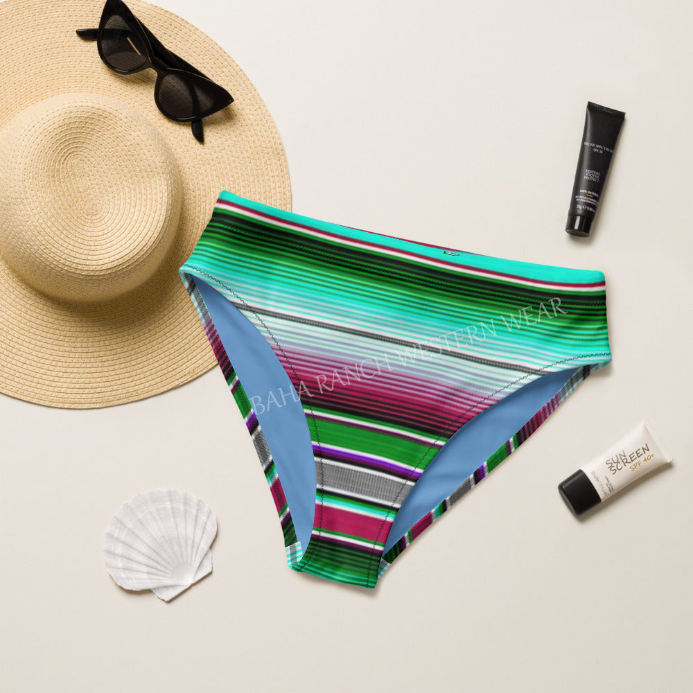Baha Ranch Yeehaw Aqua Serape Bikini Bottom by Baha Ranch Western Wear
