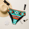 Baha Ranch Yeehaw Turquoise Orange Aztec Bikini Bottom by Baha Ranch Western Wear
