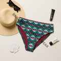 Baha Ranch Yeehaw Teal Burgandy Bikini Bottom by Baha Ranch Western Wear