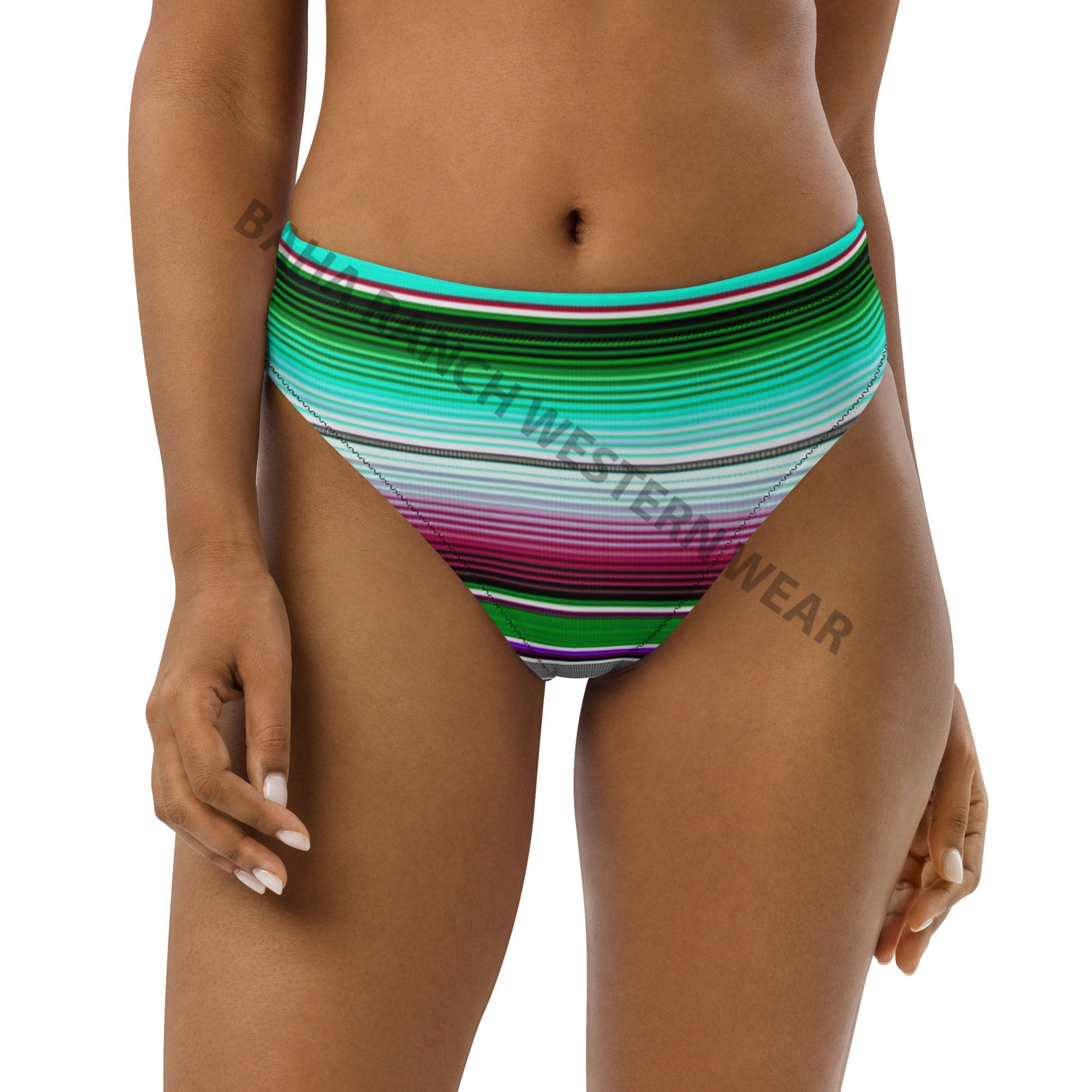 Baha Ranch Yeehaw Aqua Serape Bikini Bottom by Baha Ranch Western Wear - product image 4