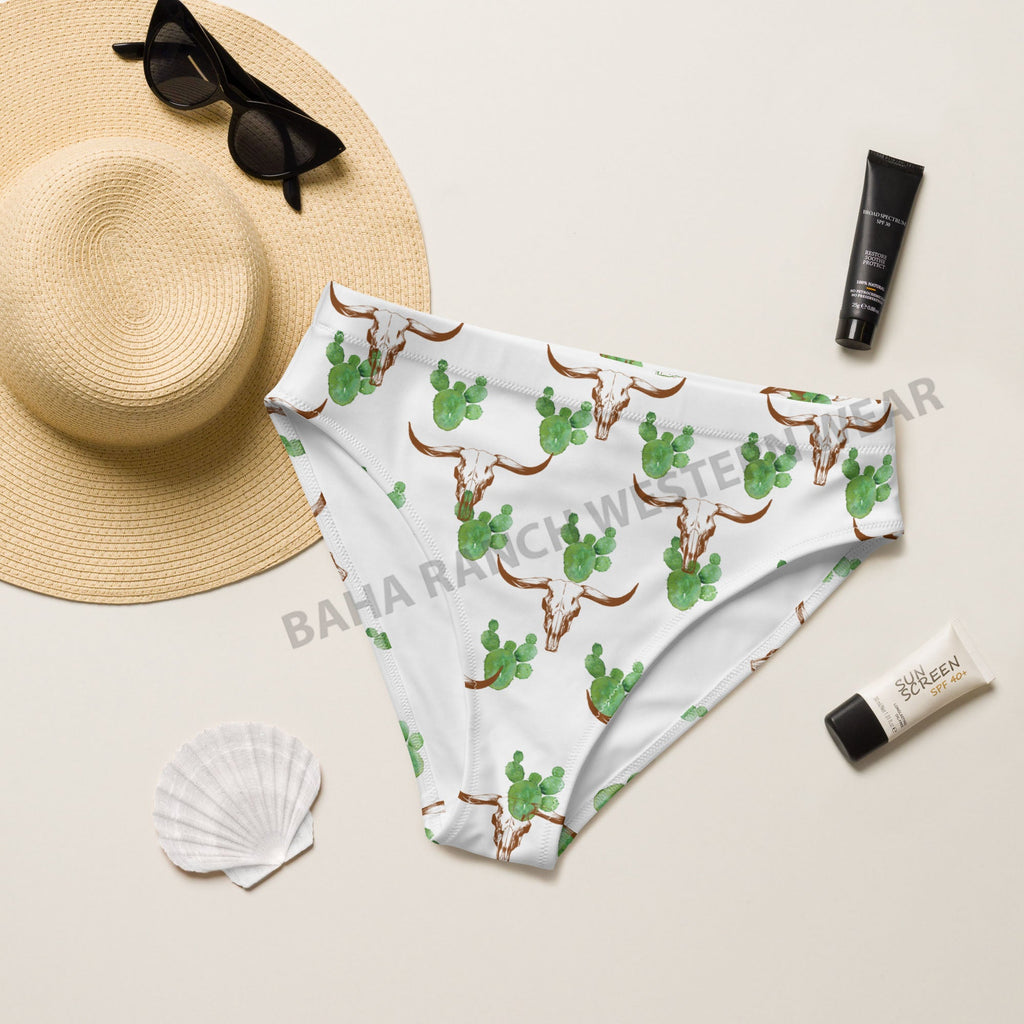 Yeehaw Cactus Bullhead Bikini Bottom by Baha Ranch Western Wear