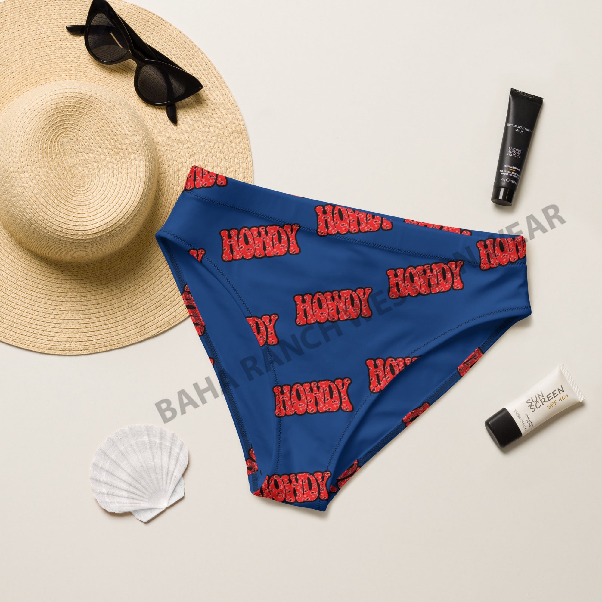 Baha Ranch Yeehaw Howdy Bikini Bottom by Baha Ranch Western Wear