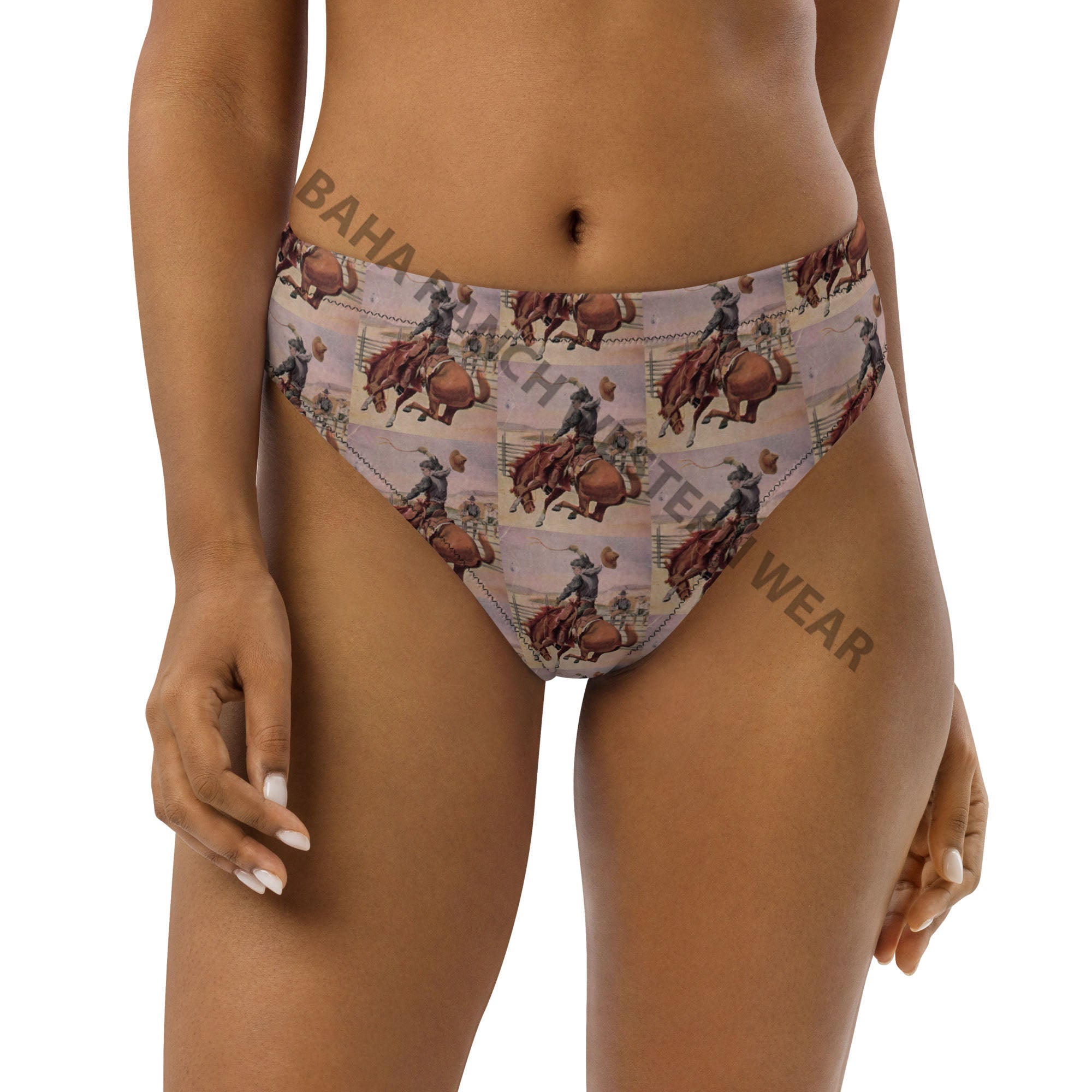 Baha Ranch Yeehaw Vintage Cowboy Bronc Bikini Bottom by Baha Ranch Western Wear - product image 3
