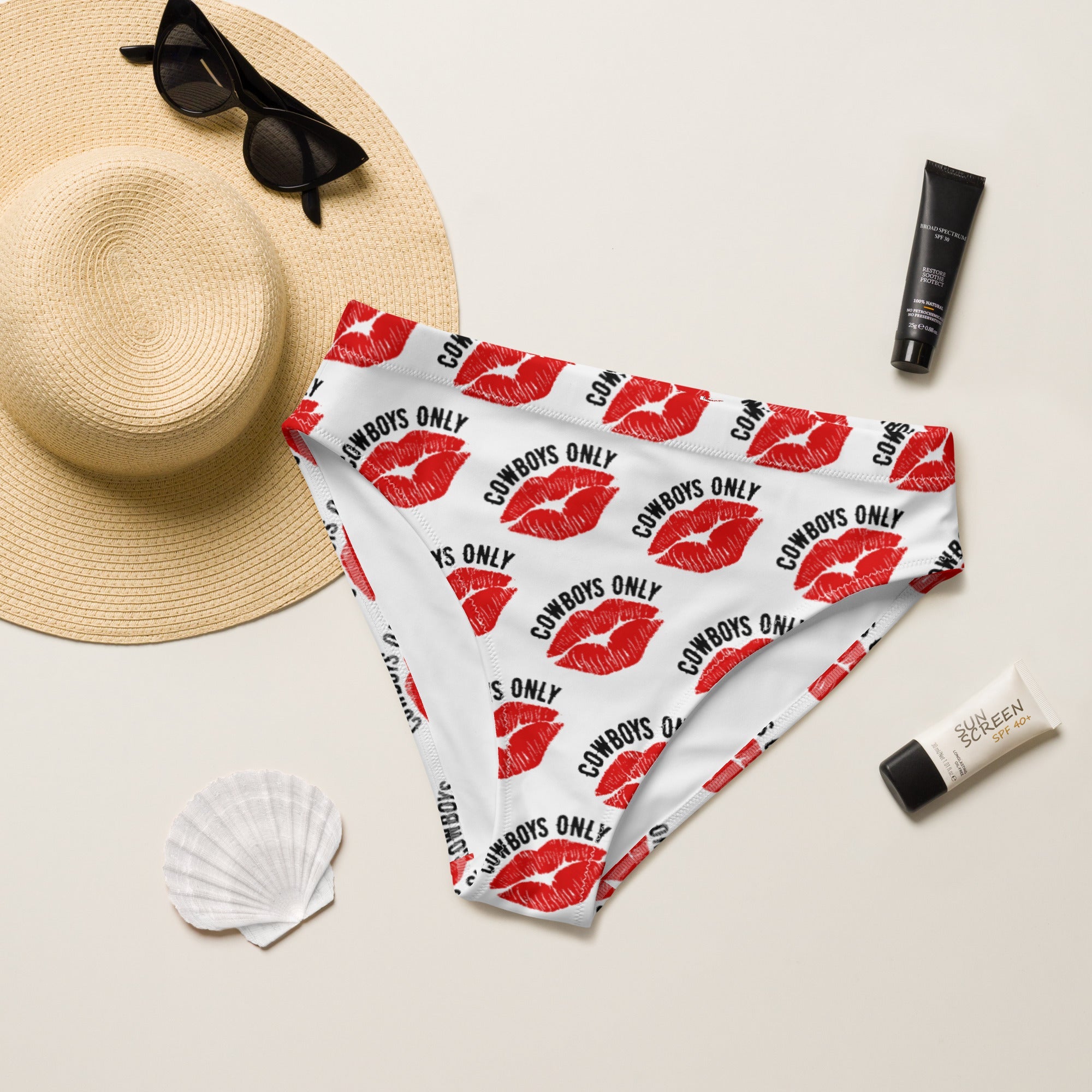 Baha Ranch Yeehaw Cowboys Only Bikini Bottom by Baha Ranch Western Wear
