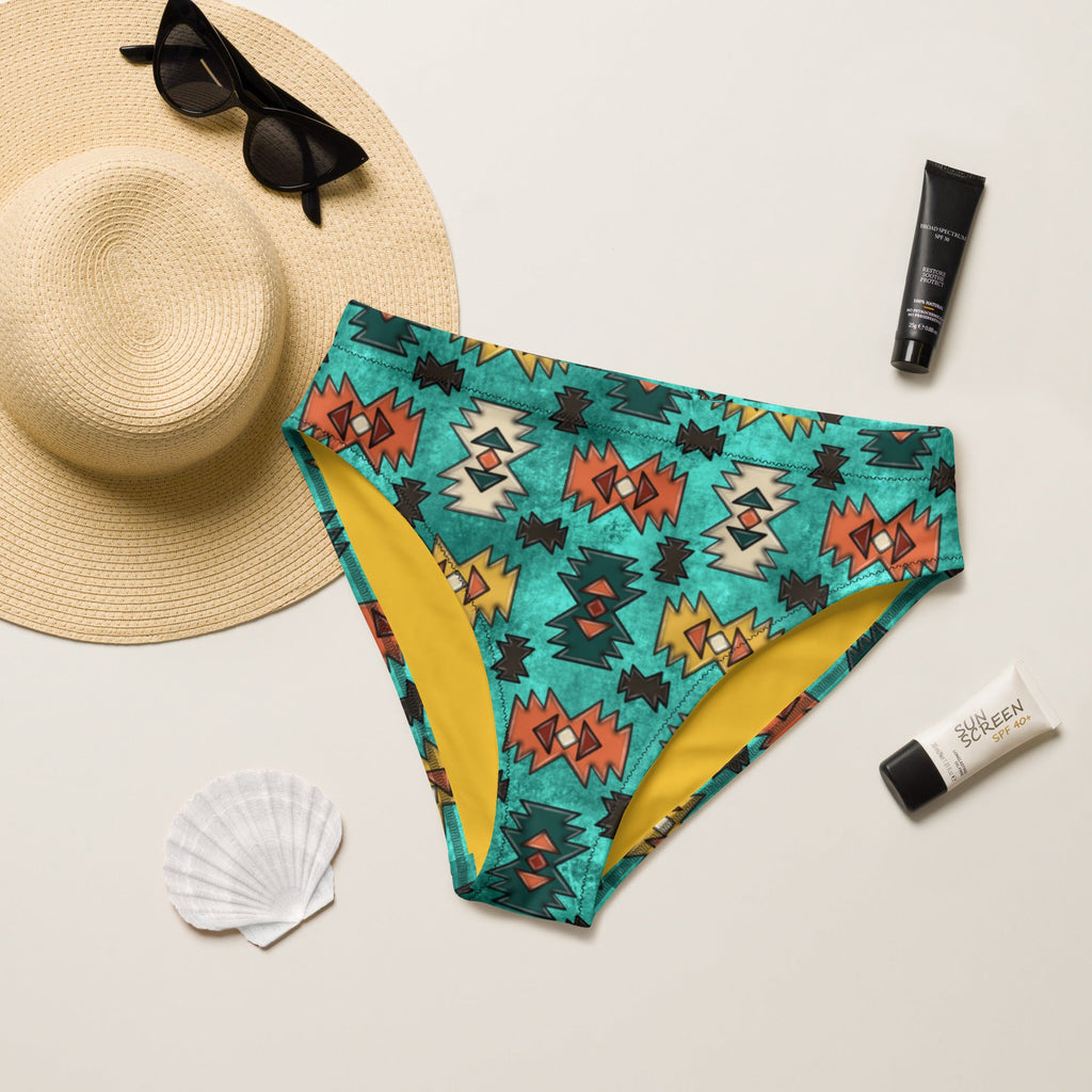 Baha Ranch Yeehaw Turquoise Aztec Bikini Bottom by Baha Ranch Western Wear