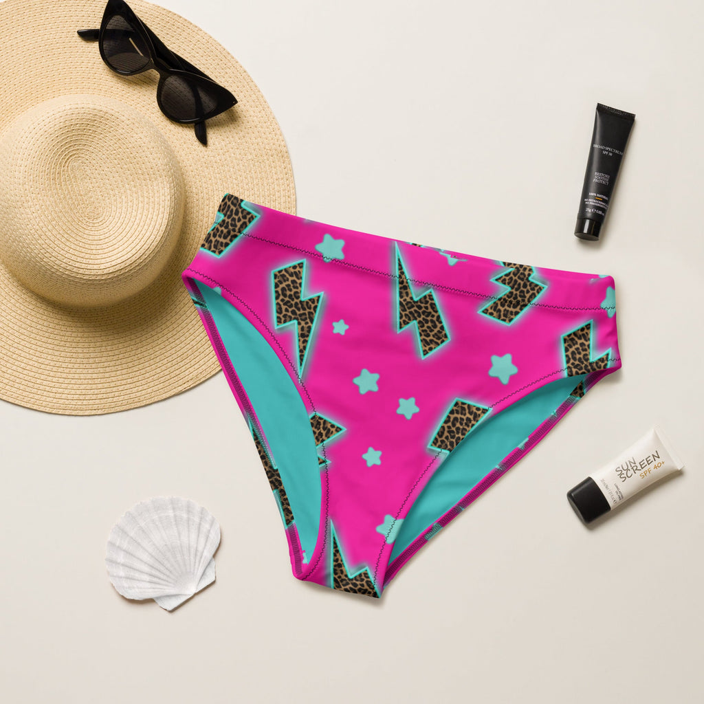 Baha Ranch Yeehaw Leopard Lightning Bikini Bottom by Baha Ranch Western Wear