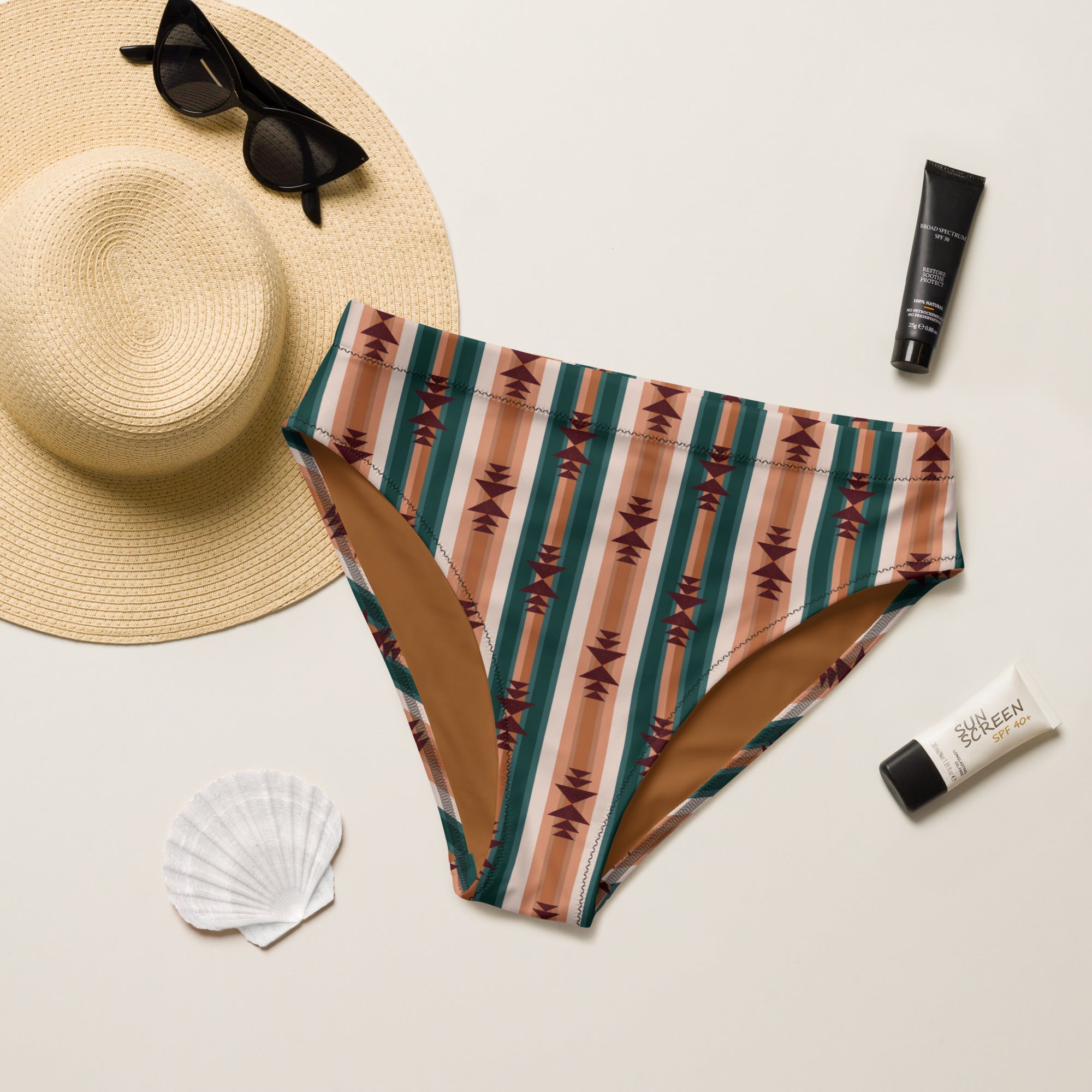 Baha Ranch Yeehaw Cocoa Aztec Bikini Bottom by Baha Ranch Western Wear