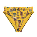 Baha Ranch Yeehaw Vintage Cowboy Collage Mustard Bikini Bottom by Baha Ranch Western Wear