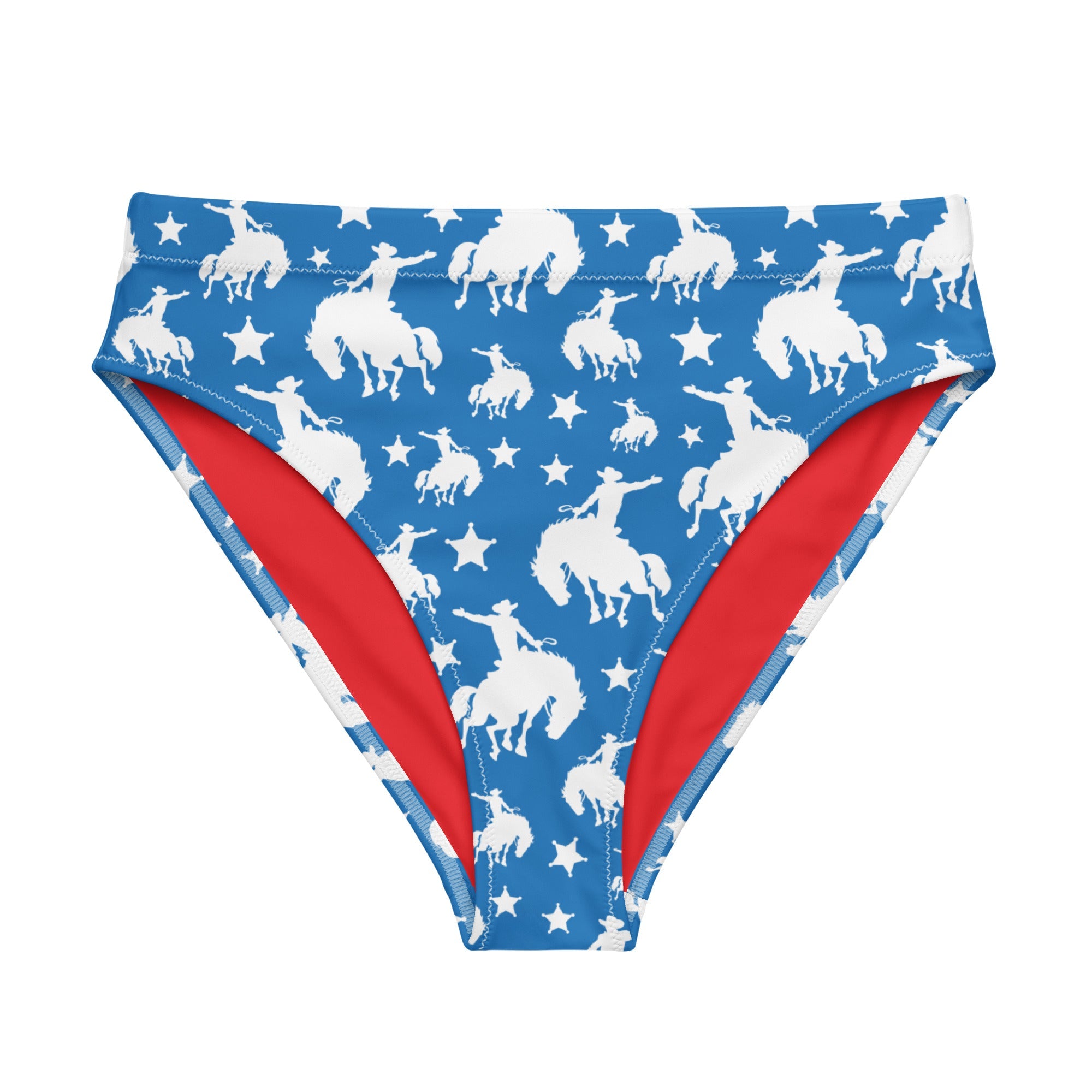 Baha Ranch Yeehaw Blue Rodeo Cowboy Bikini Bottom by Baha Ranch Western Wear