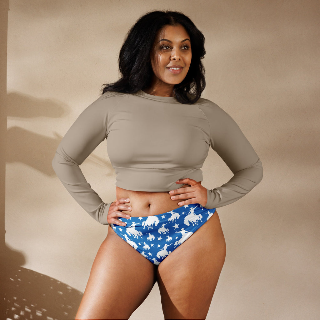 Baha Ranch Yeehaw Blue Rodeo Cowboy Bikini Bottom by Baha Ranch Western Wear - product image 2