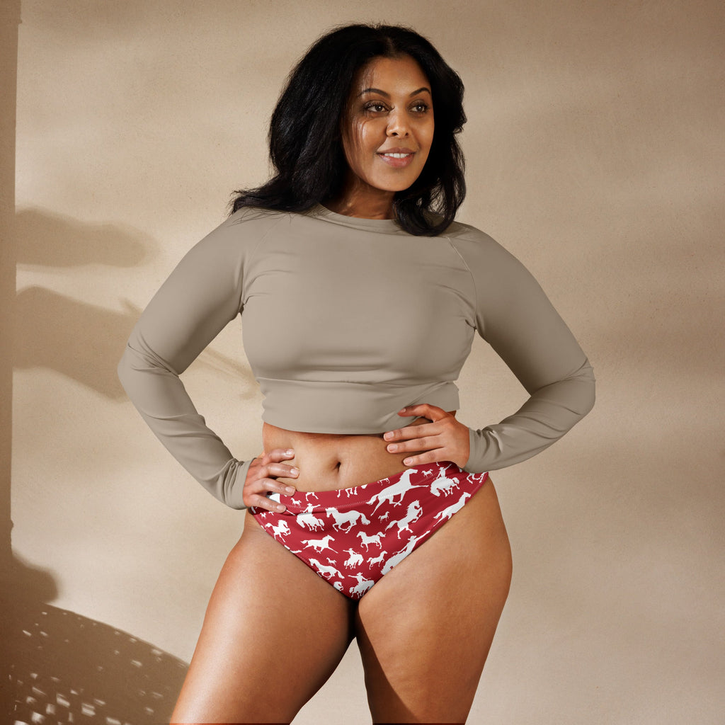 Baha Ranch Yeehaw Red Rodeo Cowboy Bikini Bottom by Baha Ranch Western Wear - product image 2