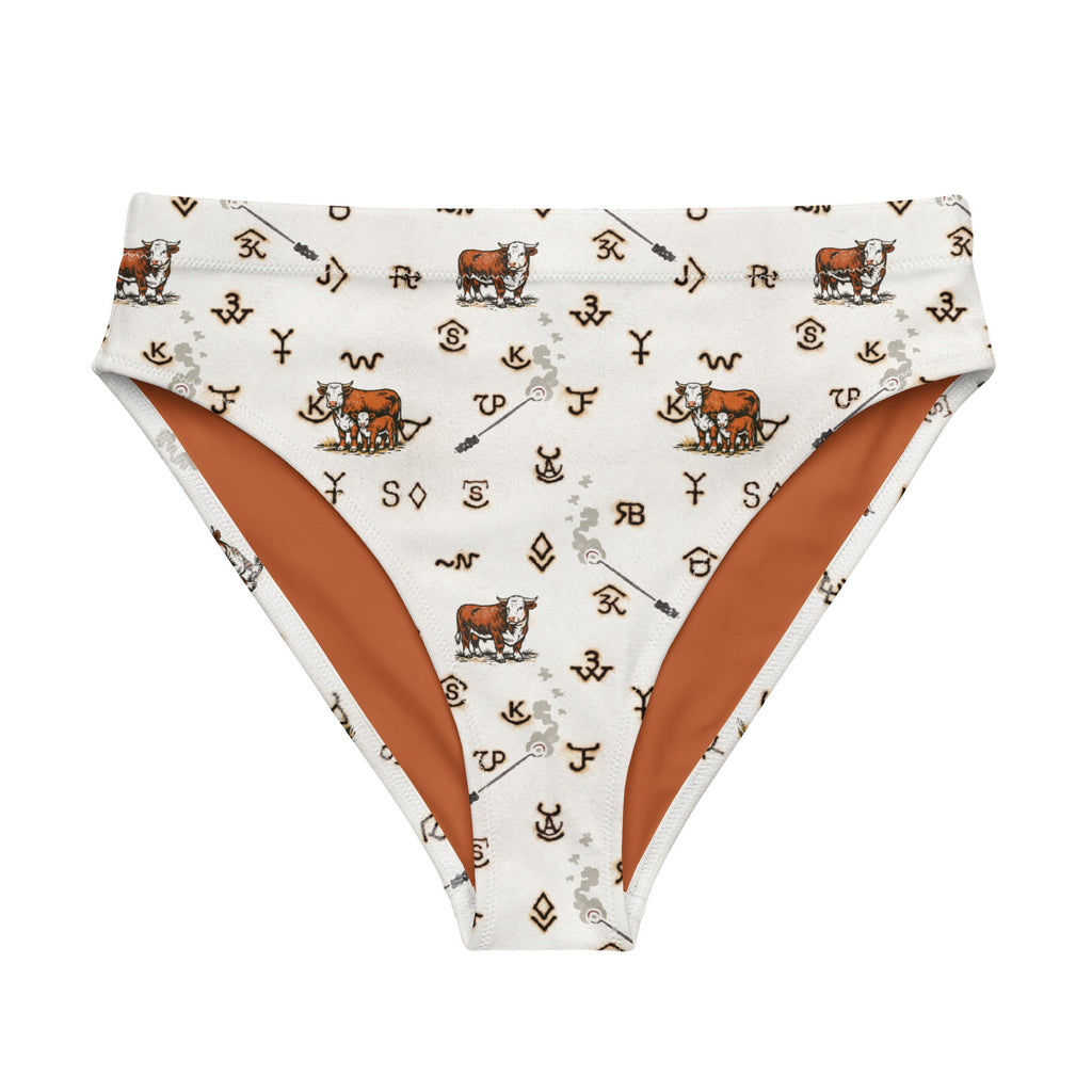 Baha Ranch Yeehaw Hereford Brands Bikini Bottom by Baha Ranch Western Wear
