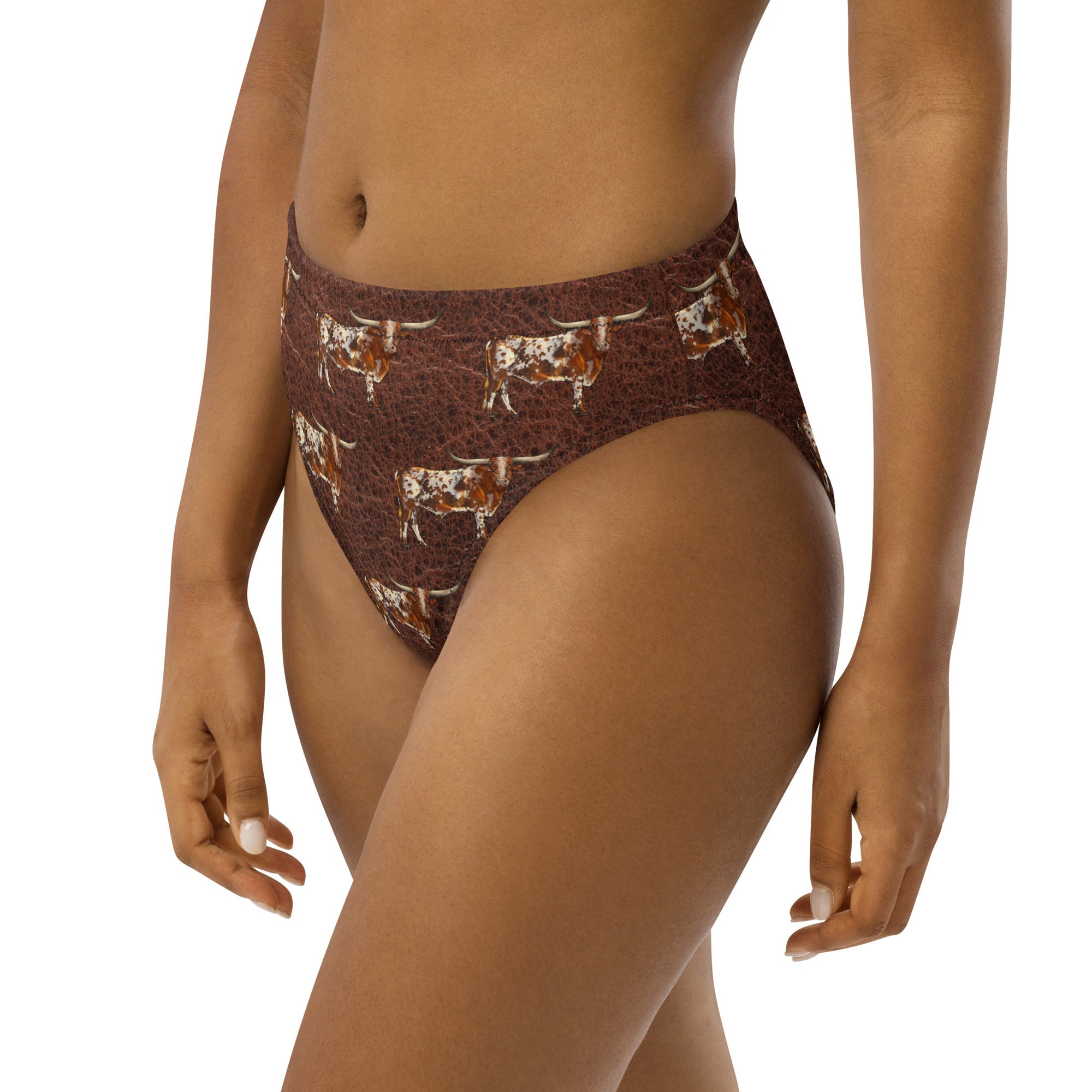 Baha Ranch Yeehaw Leather & Longhorns Bikini Bottom by Baha Ranch Western Wear - product image 4