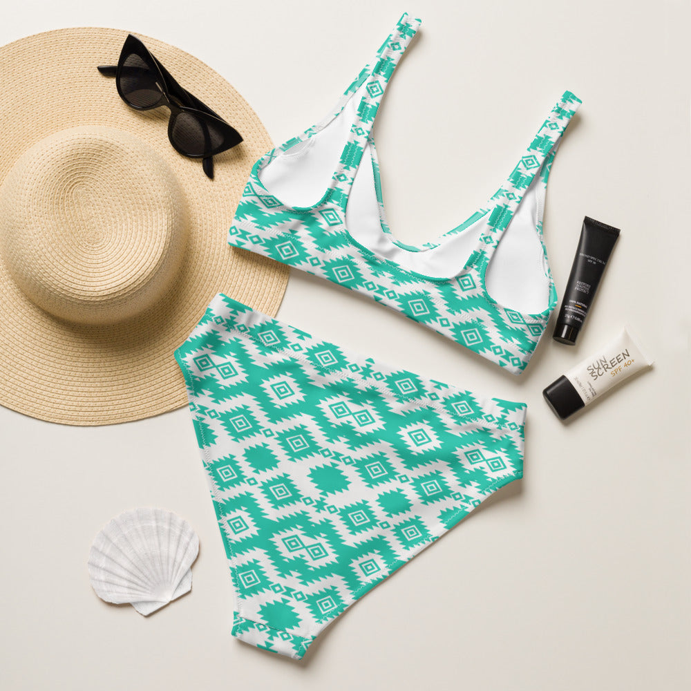 Baha Ranch Yeehaw Turquoise Aztec Bikini by Baha Ranch Western Wear - product image 3