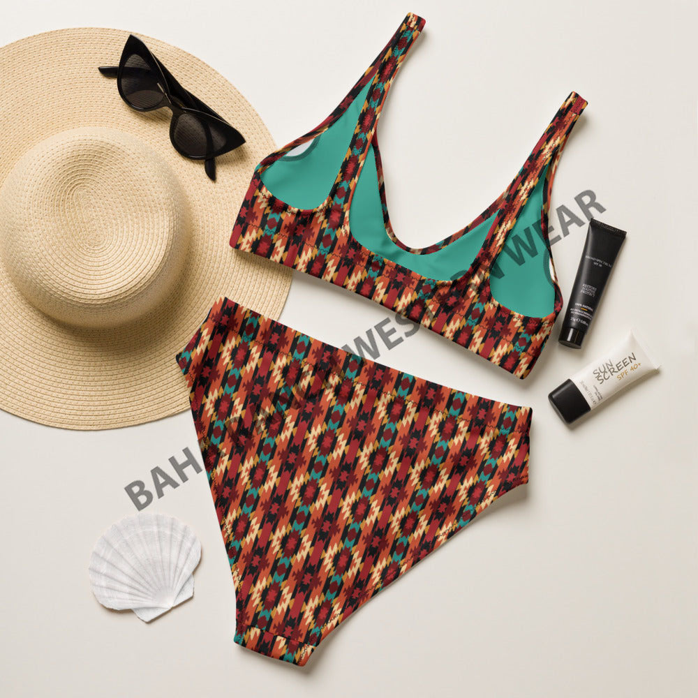 Baha Ranch Yeehaw Rust Aztec Bikini by Baha Ranch Western Wear - product image 3