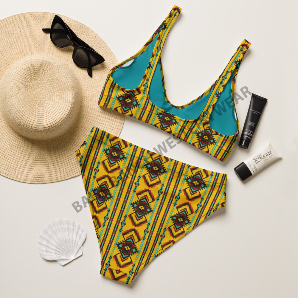 Baha Ranch Yeehaw Mustard Aztec Bikini by Baha Ranch Western Wear - product image 5