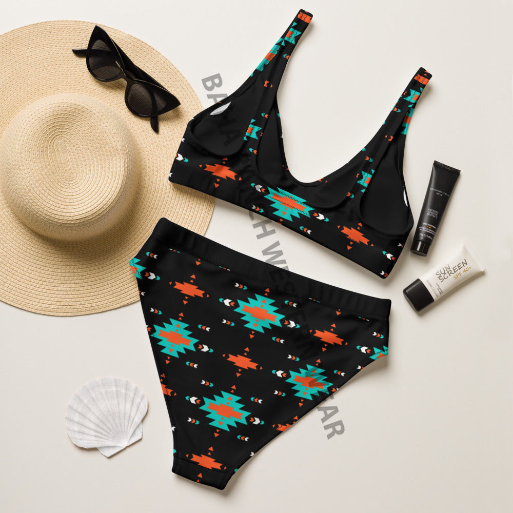 Baha Ranch Yeehaw Turquoise & Orange Aztec Bikini by Baha Ranch Western Wear - product image 3