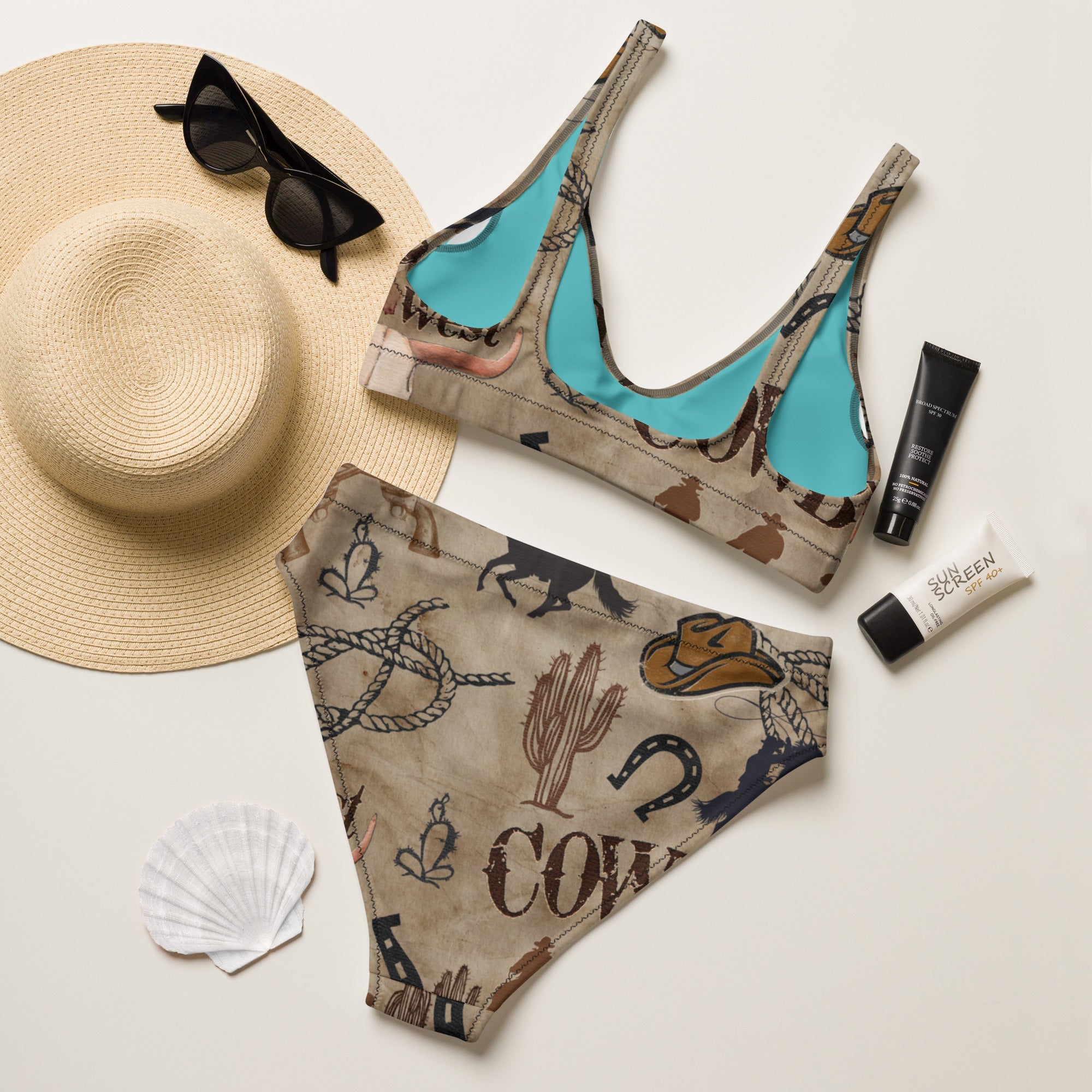 Baha Ranch Yeehaw Ol' Cowboy Bikini by Baha Ranch Western Wear - product image 5