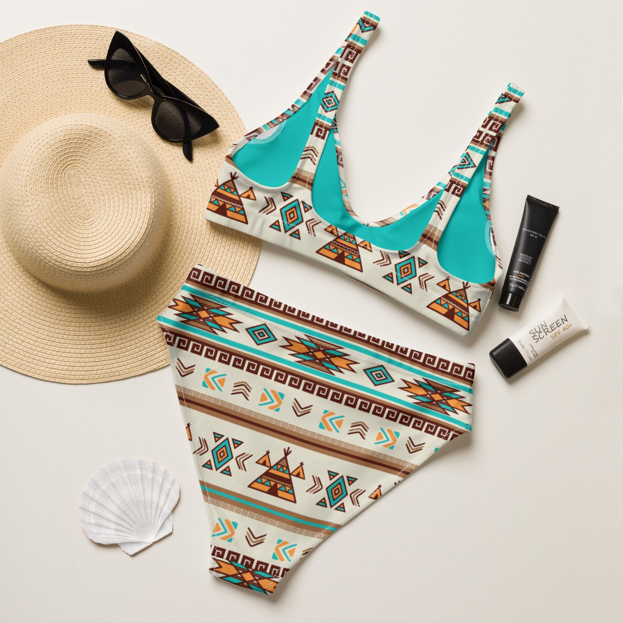 Baha Ranch Yeehaw Turquoise Teepee Bikini by Baha Ranch Western Wear - product image 3