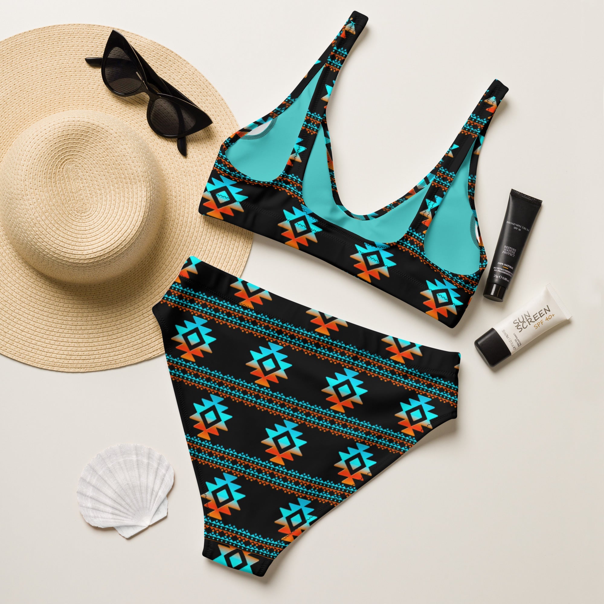 Baha Ranch Yeehaw Black Aztec Bikini by Baha Ranch Western Wear - product image 5