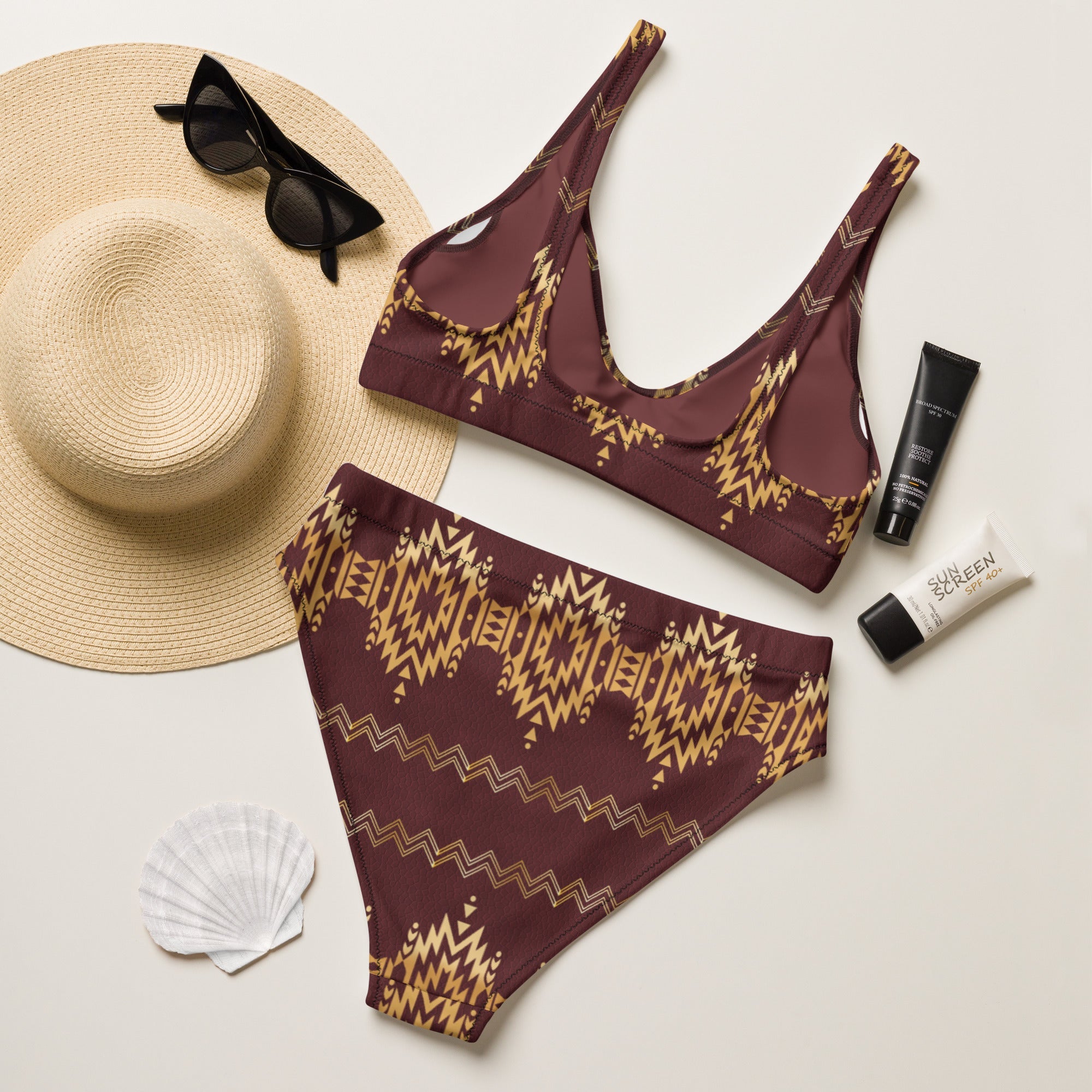 Baha Ranch Yeehaw Gold Aztec Bikini by Baha Ranch Western Wear - product image 5