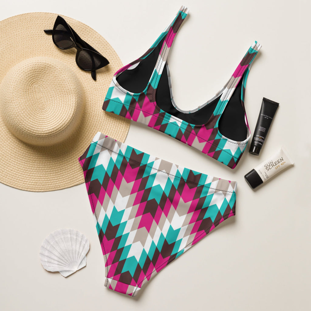 Baha Ranch Yeehaw Turquoise Pink Aztec Bikini by Baha Ranch Western Wear - product image 3