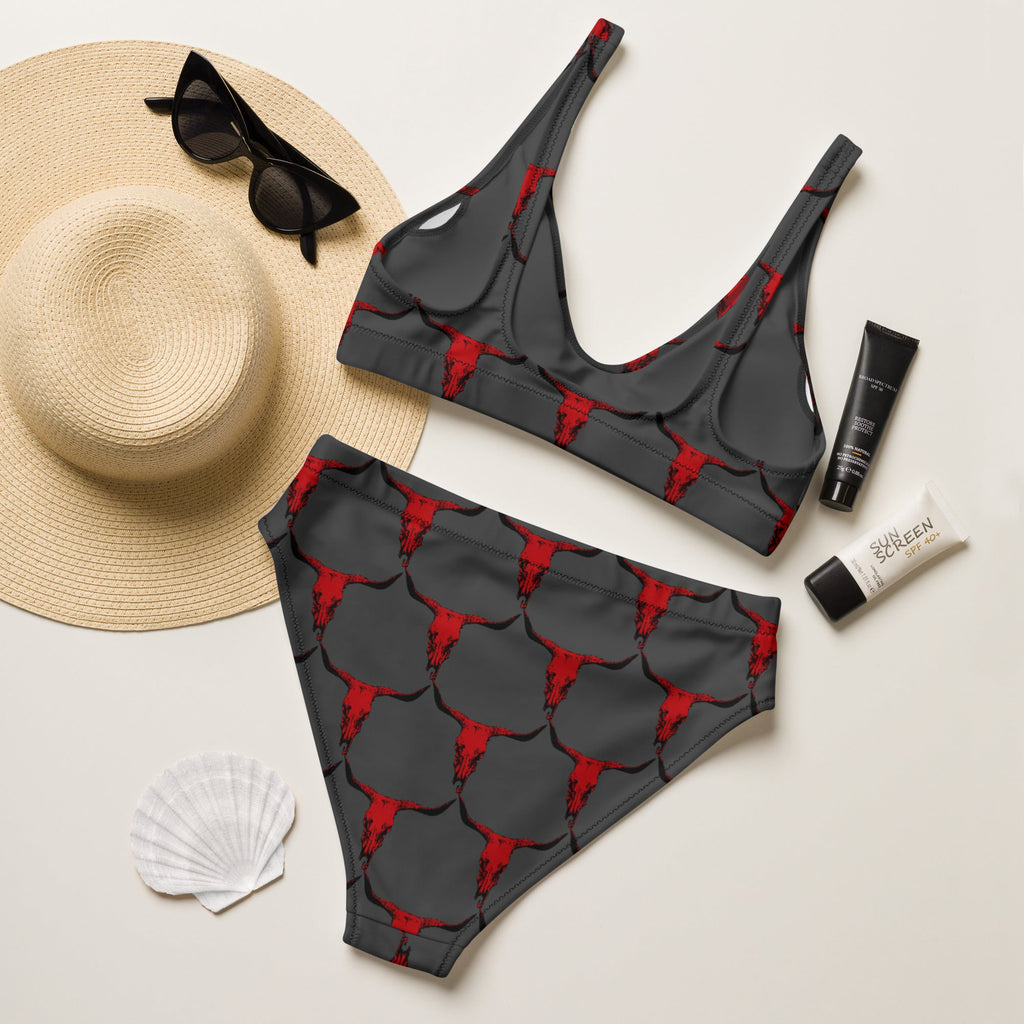 Baha Ranch Yeehaw Red Bull Skull Bikini by Baha Ranch Western Wear - product image 5