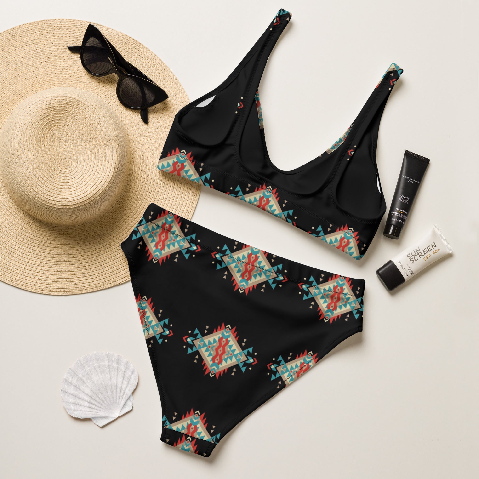 Baha Ranch Yeehaw Black Aztec Bikini by Baha Ranch Western Wear - product image 5