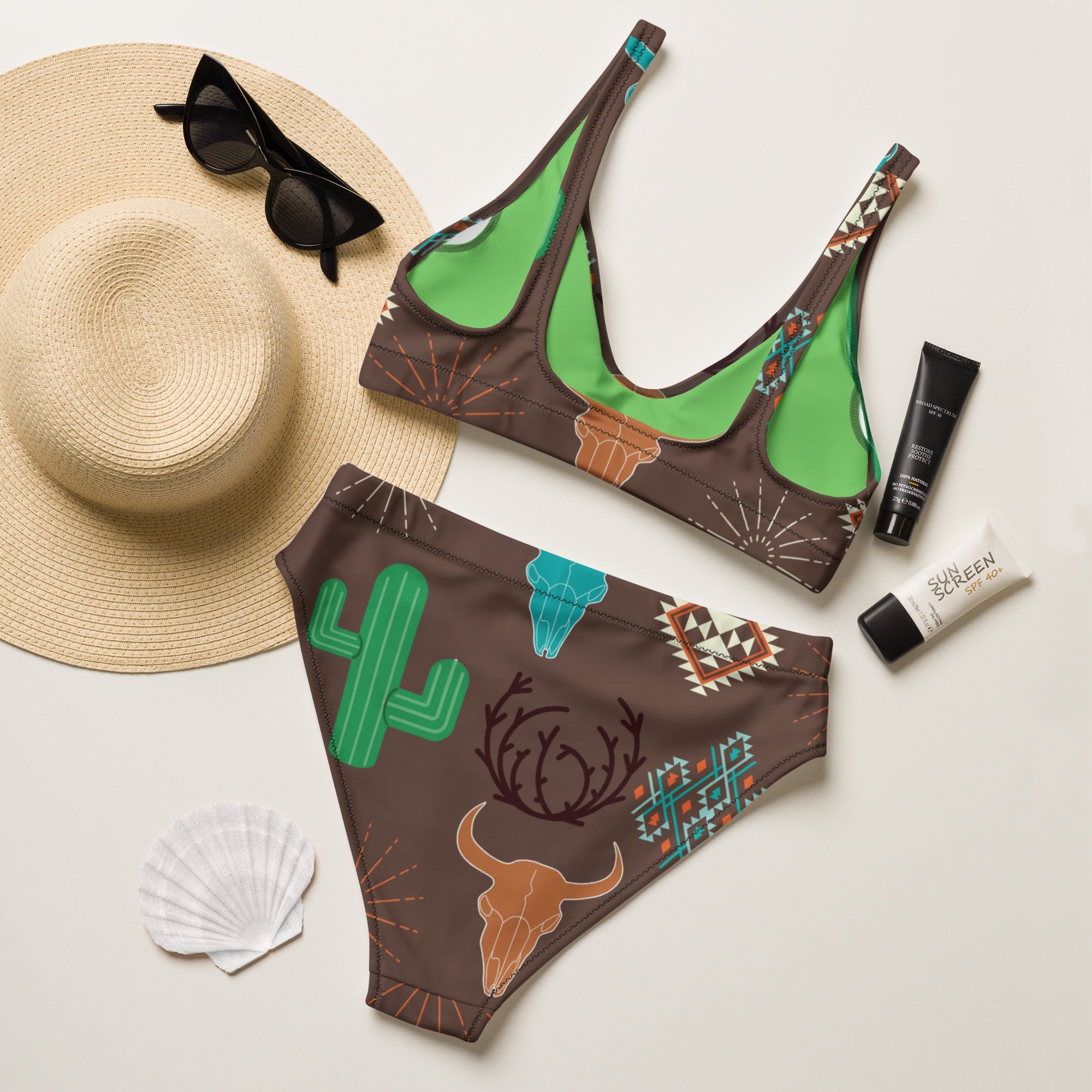 Baha Ranch Yeehaw Cactus Bullhead Bikini by Baha Ranch Western Wear - product image 9