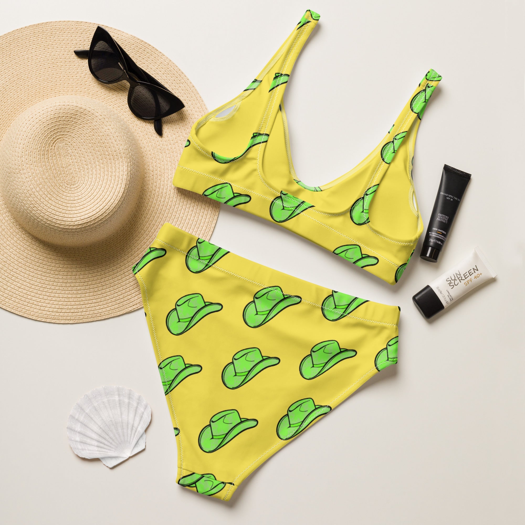 Baha Ranch Yeehaw Green Hat Bikini by Baha Ranch Western Wear - product image 9