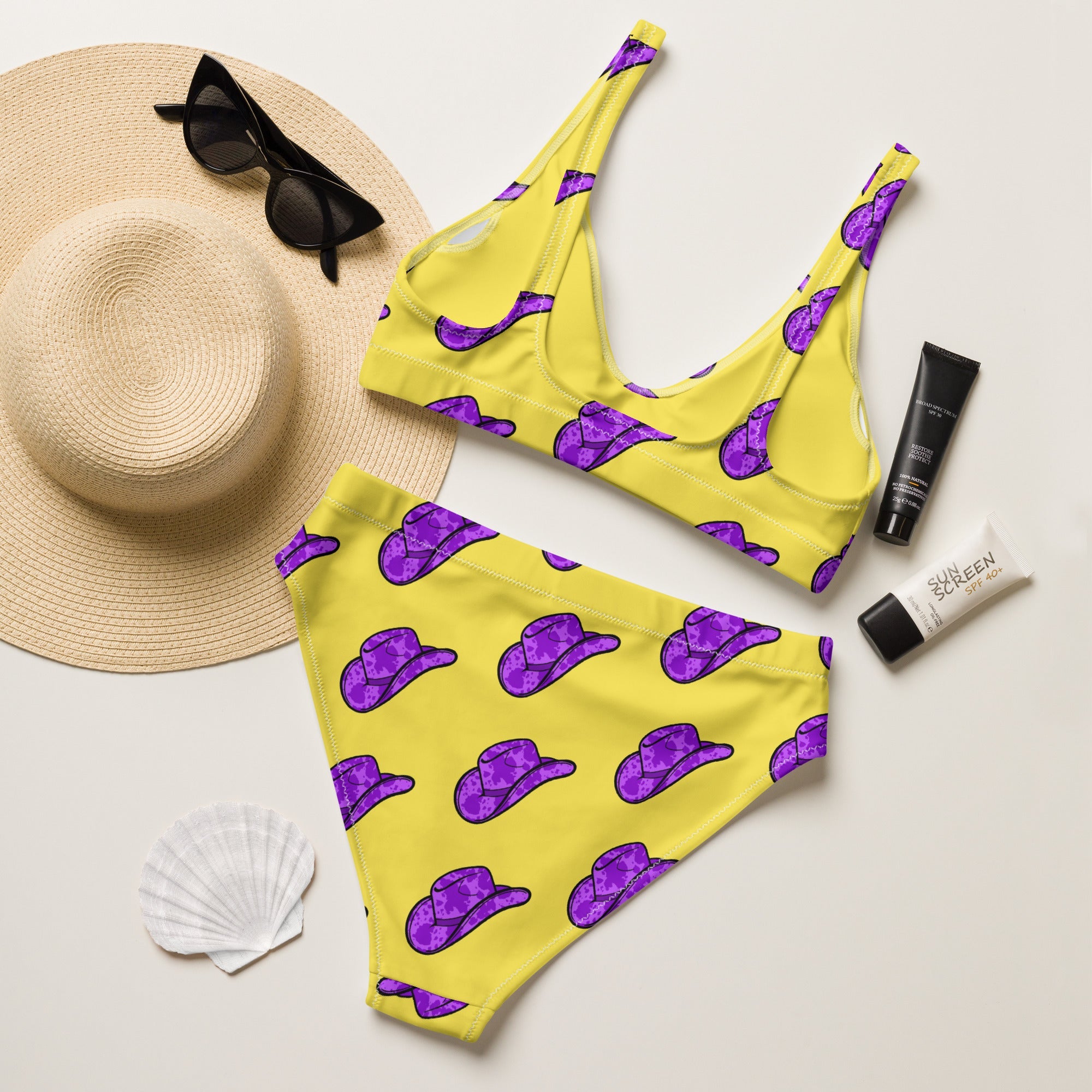 Baha Ranch Yeehaw Purple Hat Bikini by Baha Ranch Western Wear - product image 5