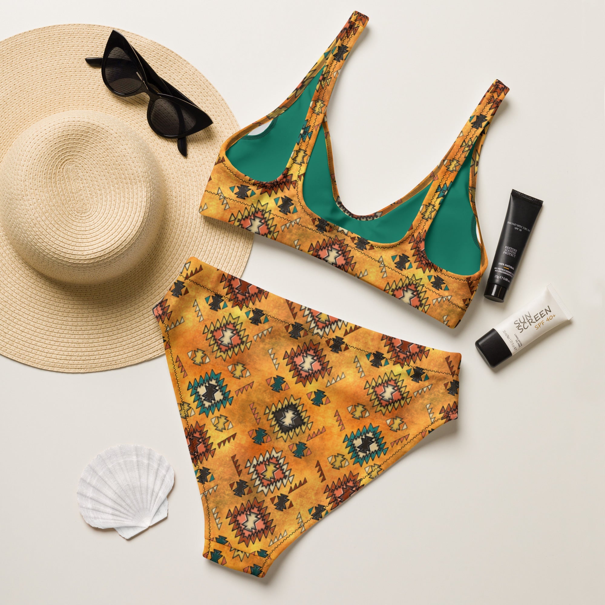 Baha Ranch Yeehaw Golden Aztec Bikini by Baha Ranch Western Wear - product image 9