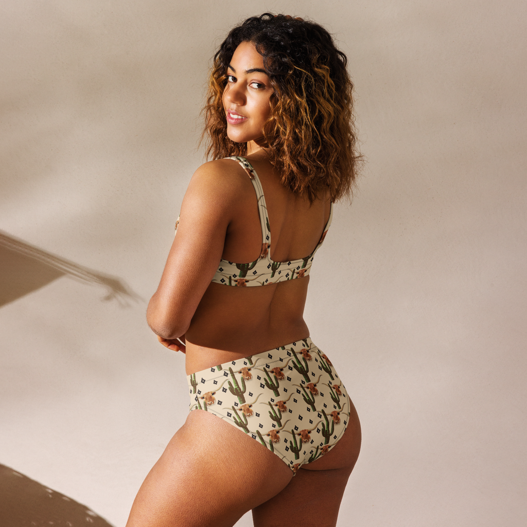 Yeehaw Longhorn Ranch Cactus Bikini by Baha Ranch Western Wear - product image 4