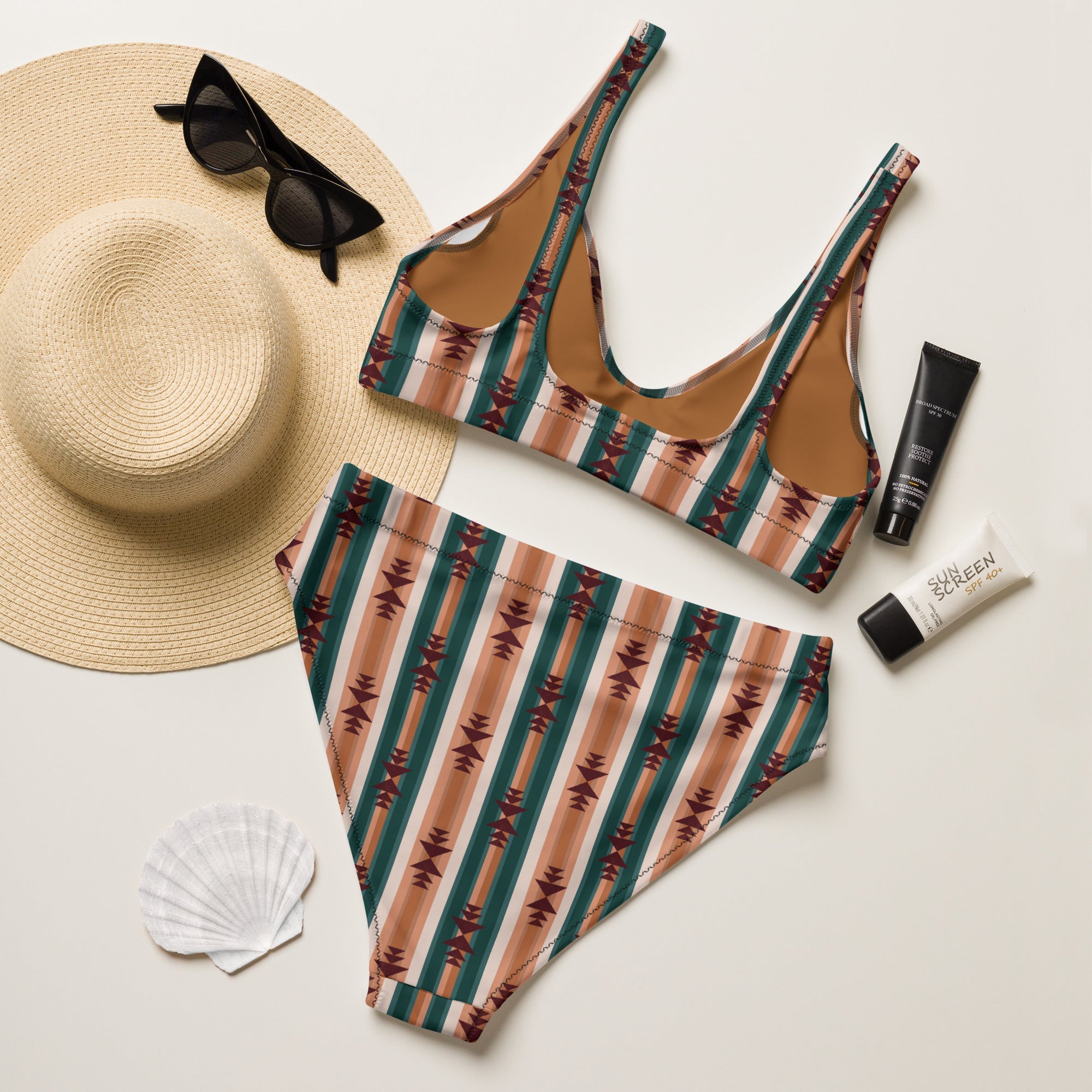 Baha Ranch Yeehaw Cocoa Aztec Bikini by Baha Ranch Western Wear - product image 5