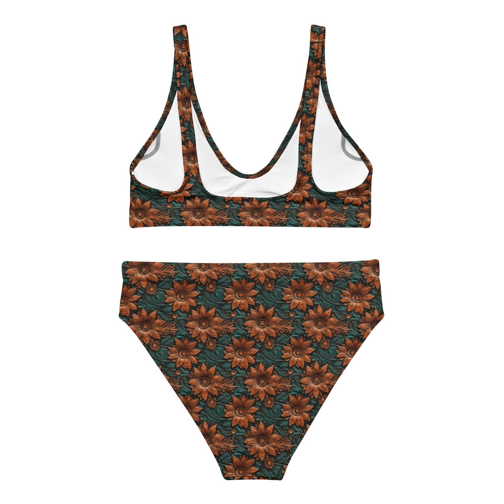 Baha Ranch Yeehaw Floral Leather Print Bikini by Baha Ranch Western Wear - product image 3