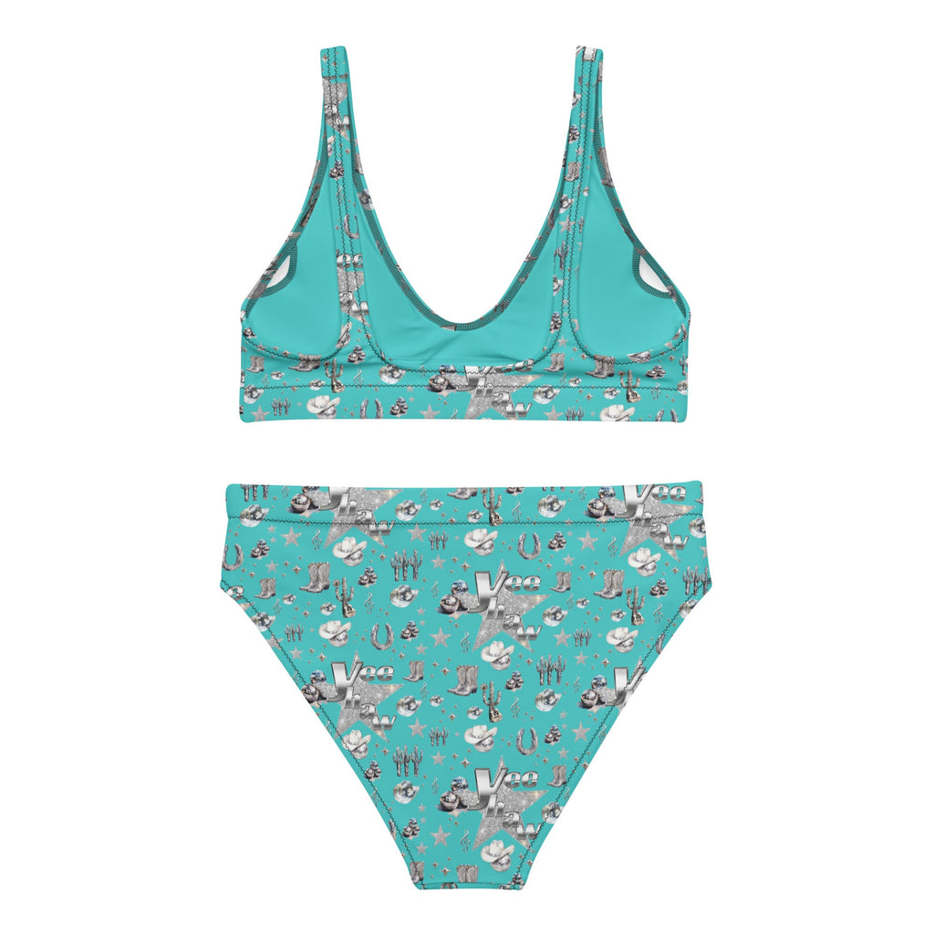 Baha Ranch Yeehaw Turquoise Rhinestone Cowgirl Turquoise Bikini by Baha Ranch Western Wear - product image 3