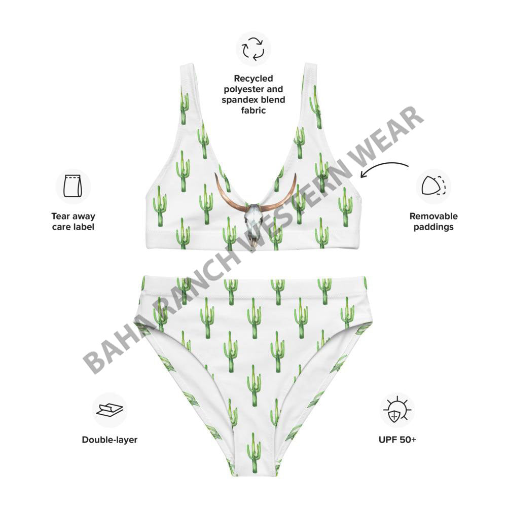 Yeehaw Desert Dweller Bull Skull Cactus Bikini by Baha Ranch Western Wear - product image 11